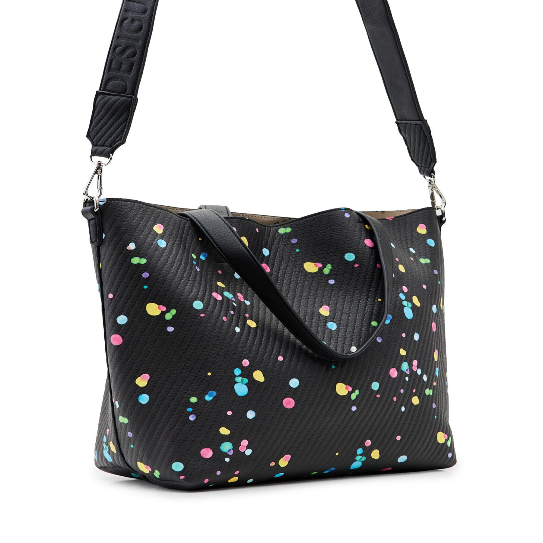 Desigual Дамска чанта 23WAXP51 Черен - Pepit.bg