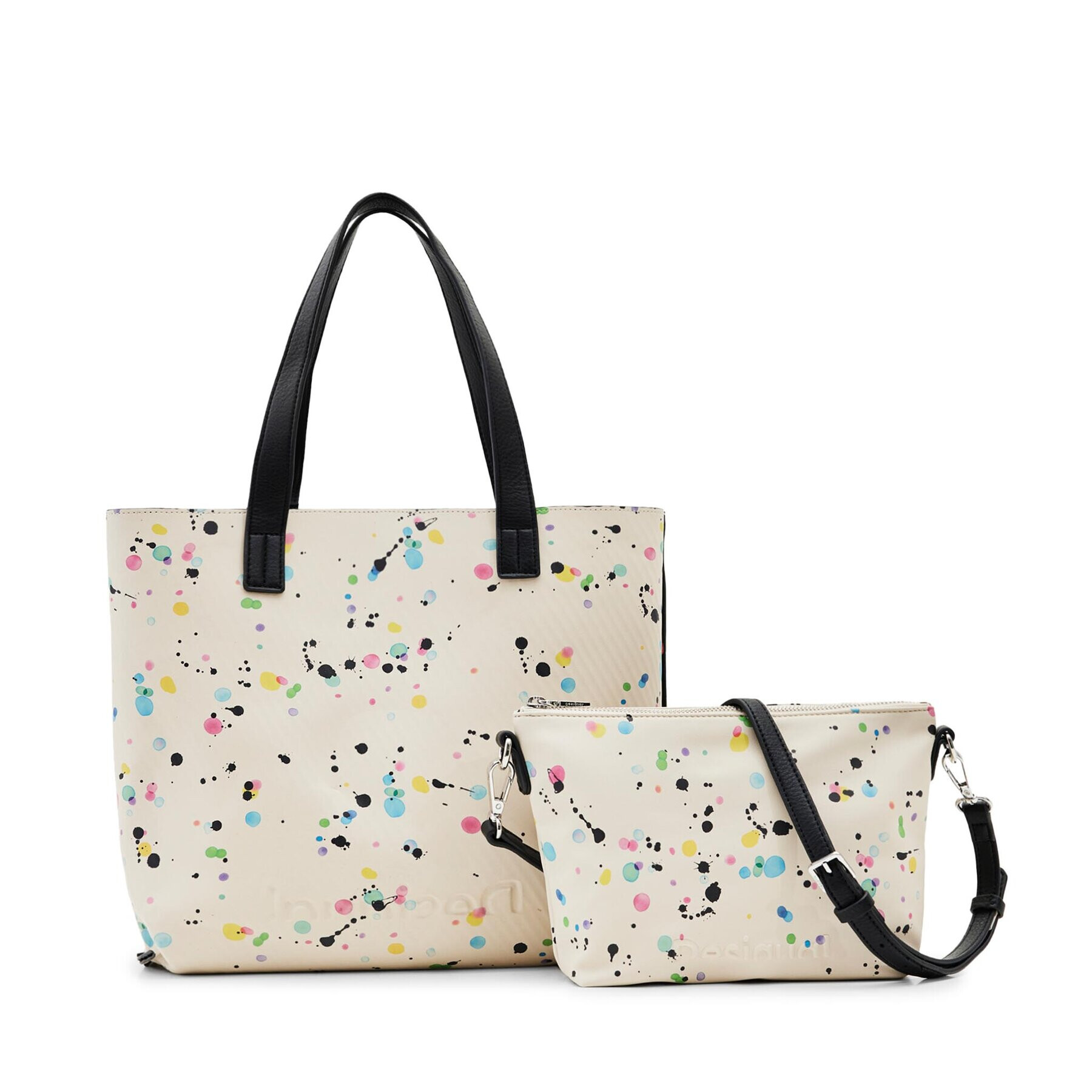 Desigual Дамска чанта 23WAXP51 Черен - Pepit.bg