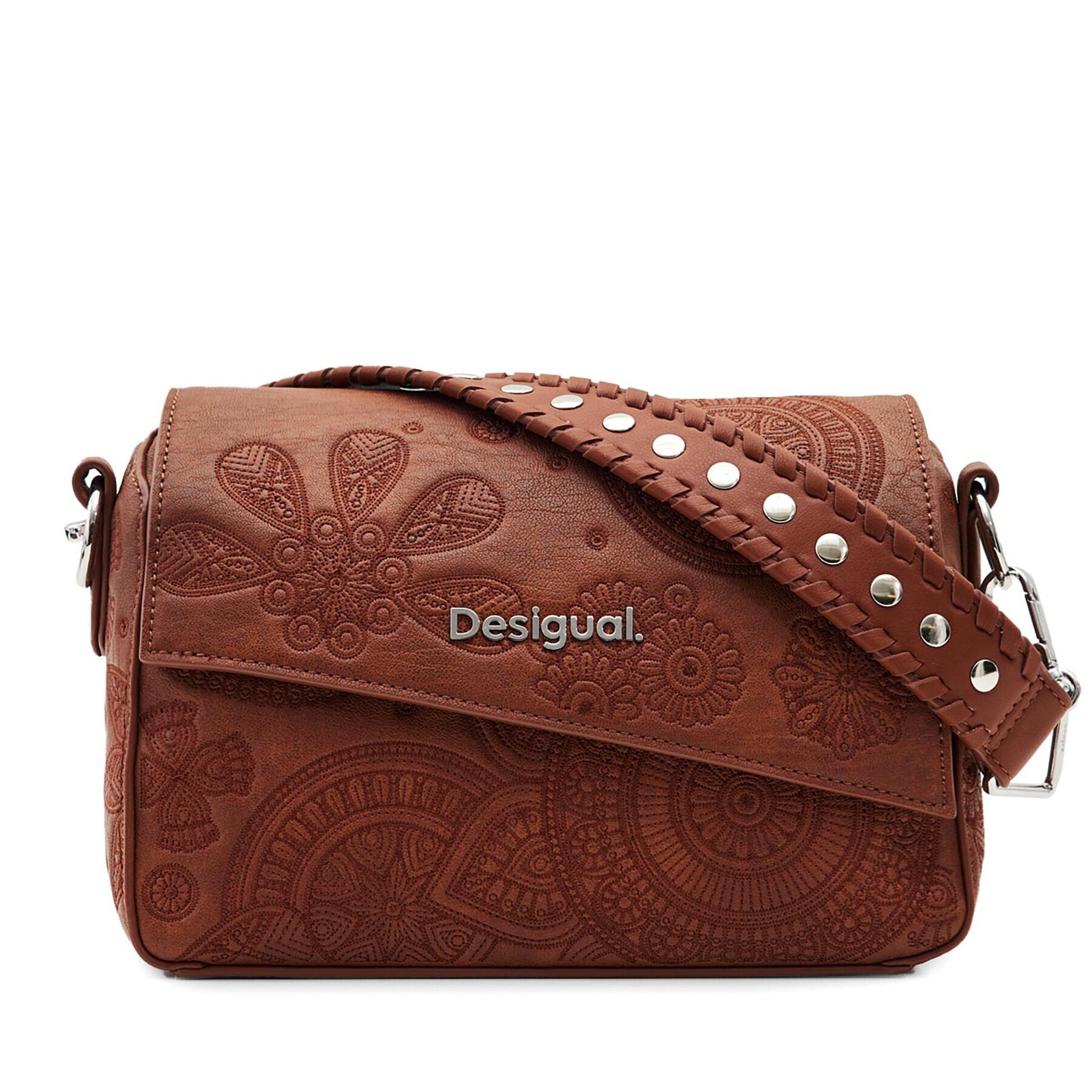Desigual Дамска чанта 23WAXP95 Кафяв - Pepit.bg