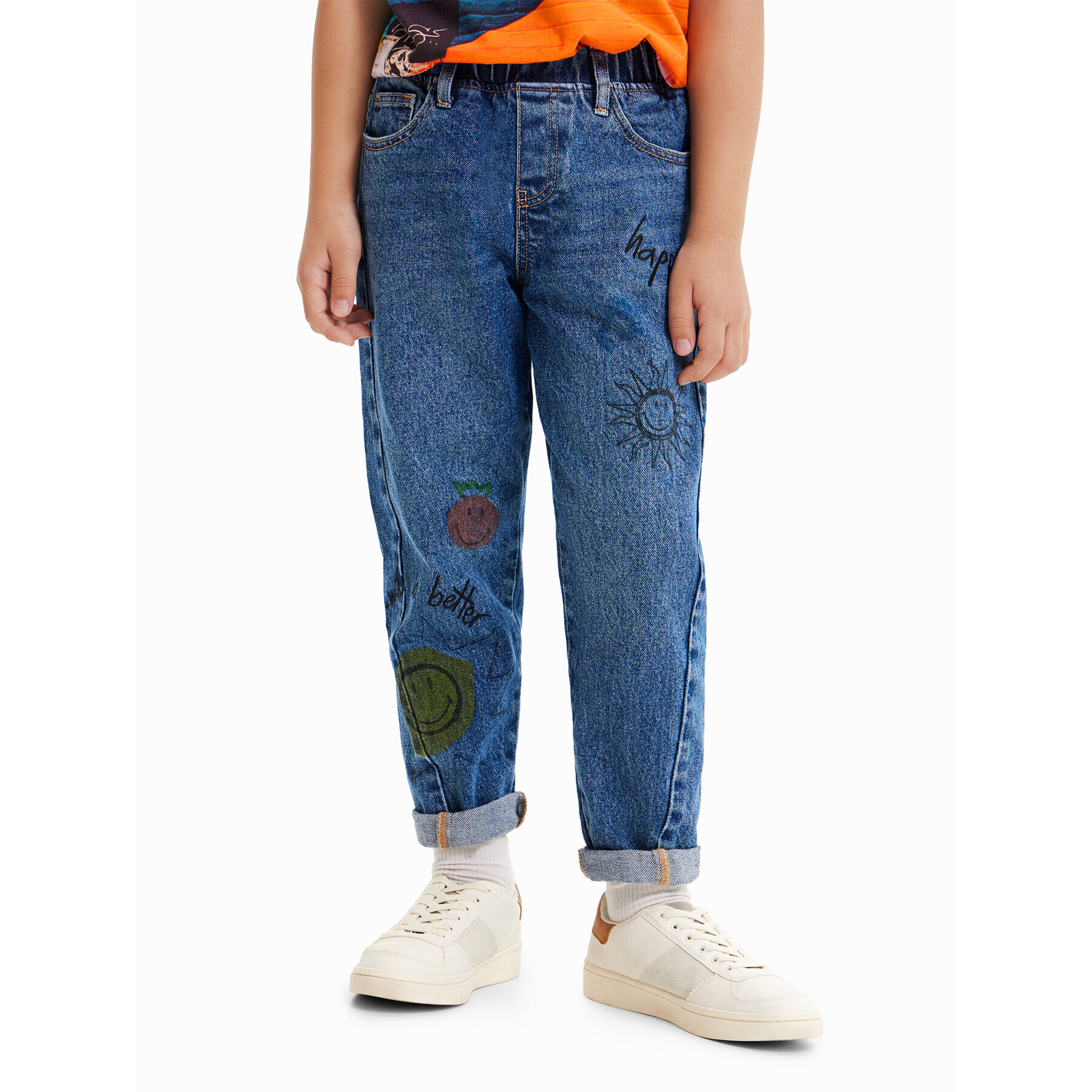 Desigual Дънки 23SBDD02 Син Regular Fit - Pepit.bg