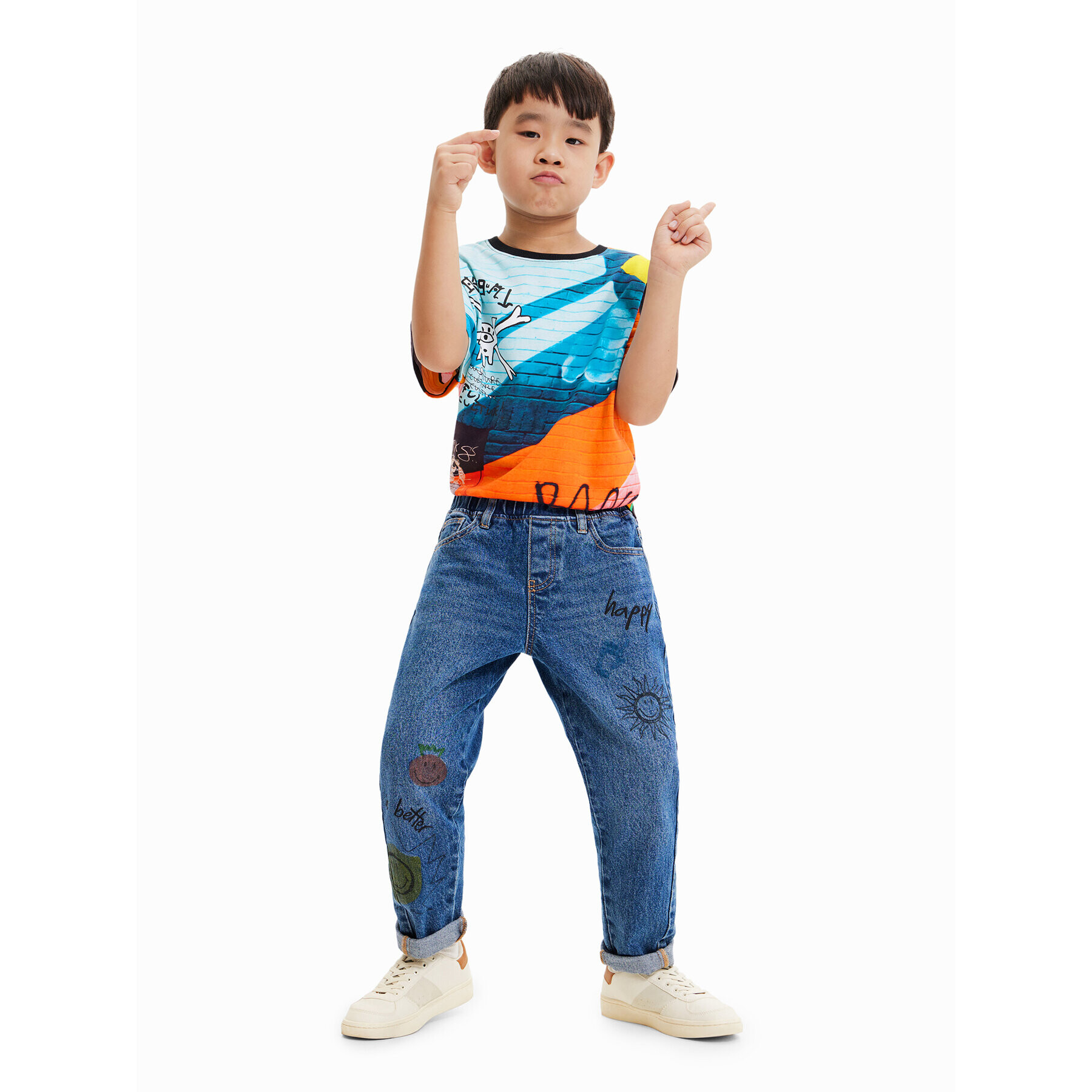 Desigual Дънки 23SBDD02 Син Regular Fit - Pepit.bg