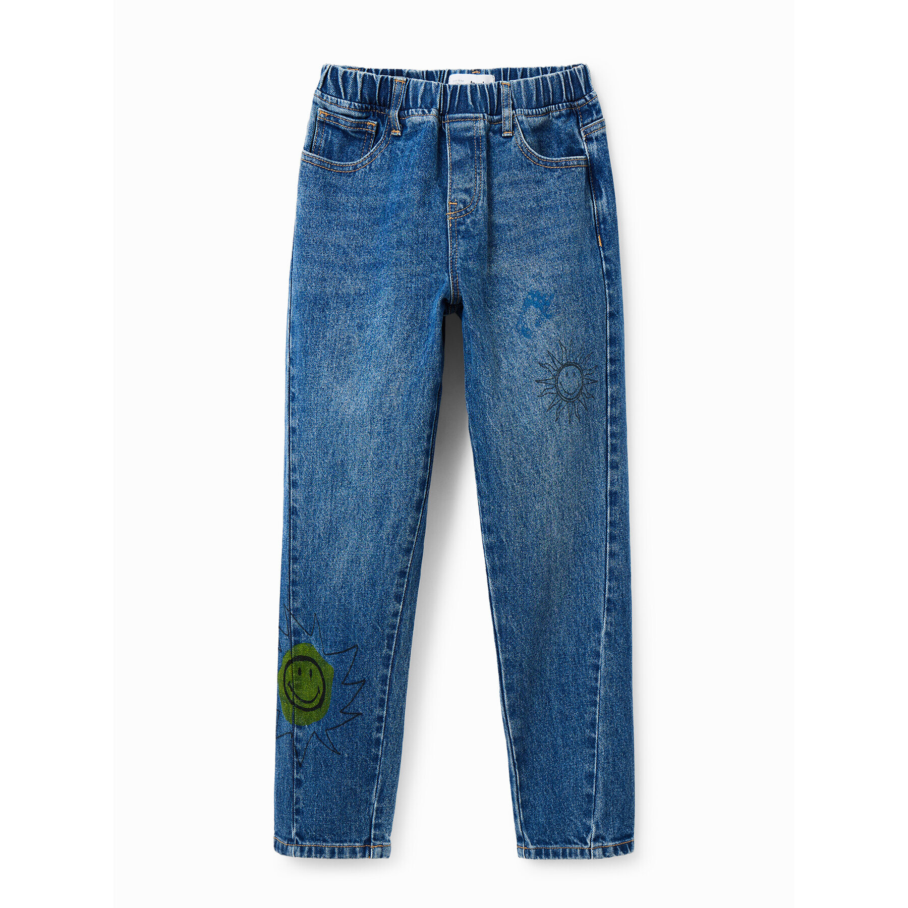 Desigual Дънки 23SBDD02 Син Regular Fit - Pepit.bg