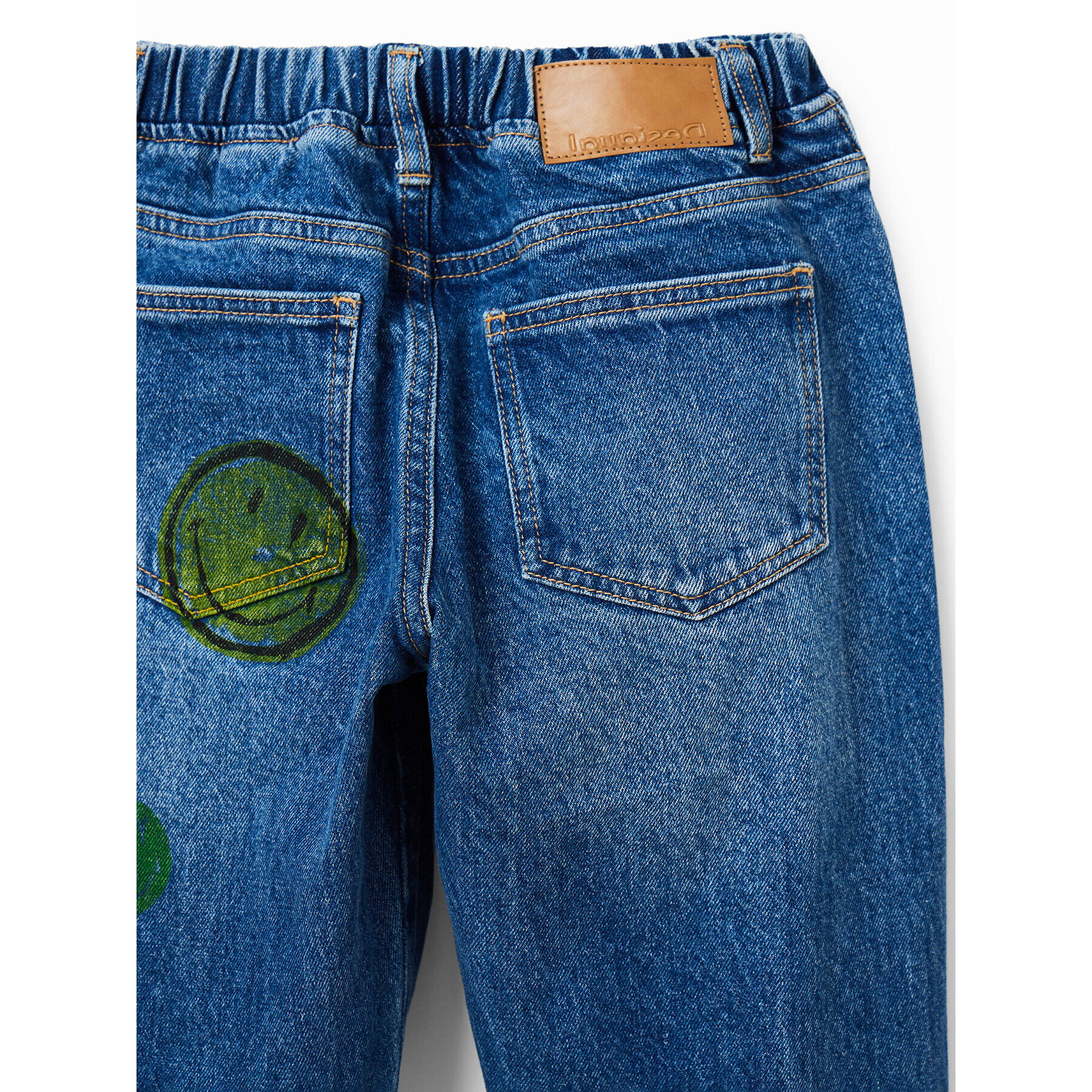 Desigual Дънки 23SBDD02 Син Regular Fit - Pepit.bg