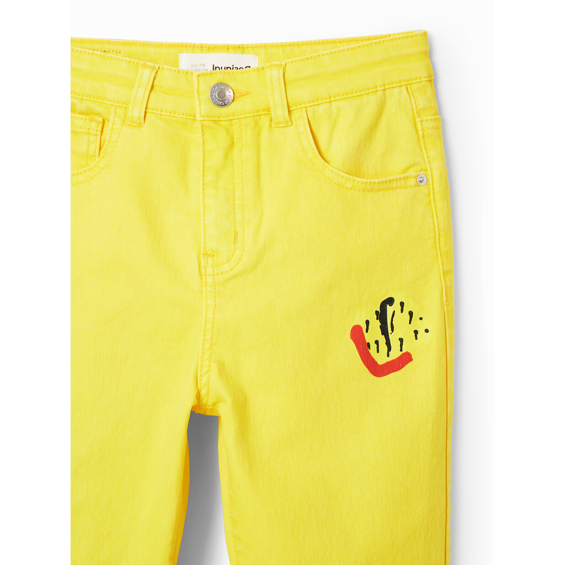 Desigual Дънки 23SGDD03 Жълт Regular Fit - Pepit.bg