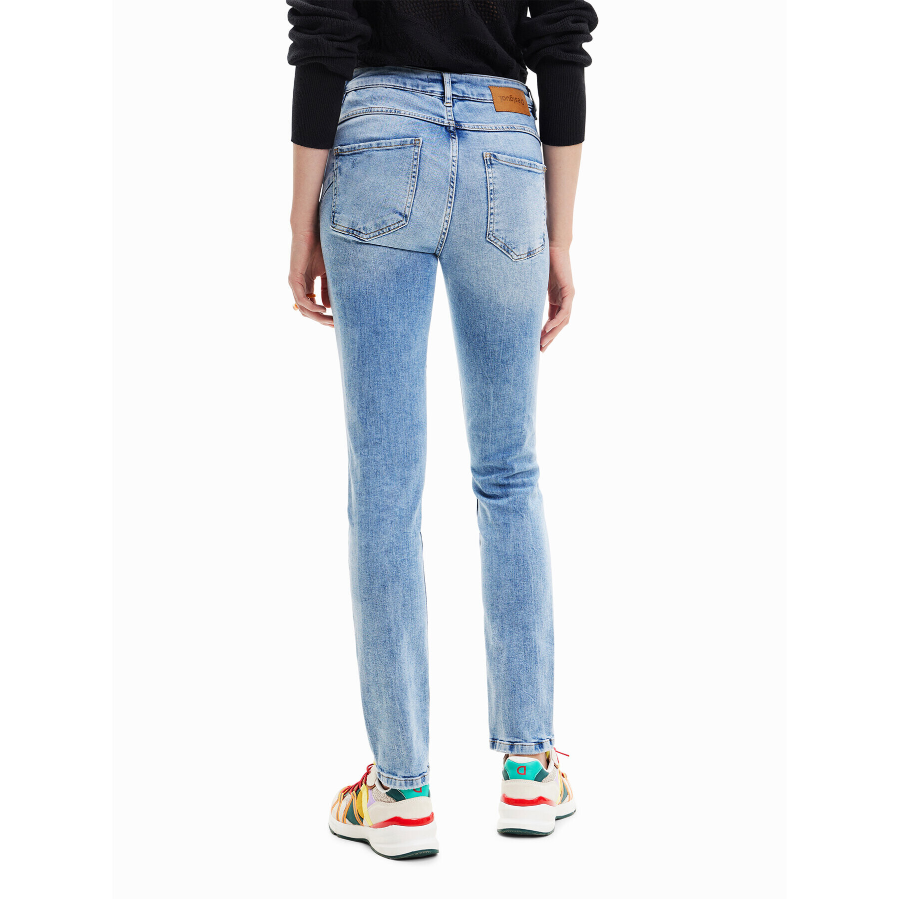 Desigual Дънки 23SWDD21 Тъмносин Skinny Fit - Pepit.bg