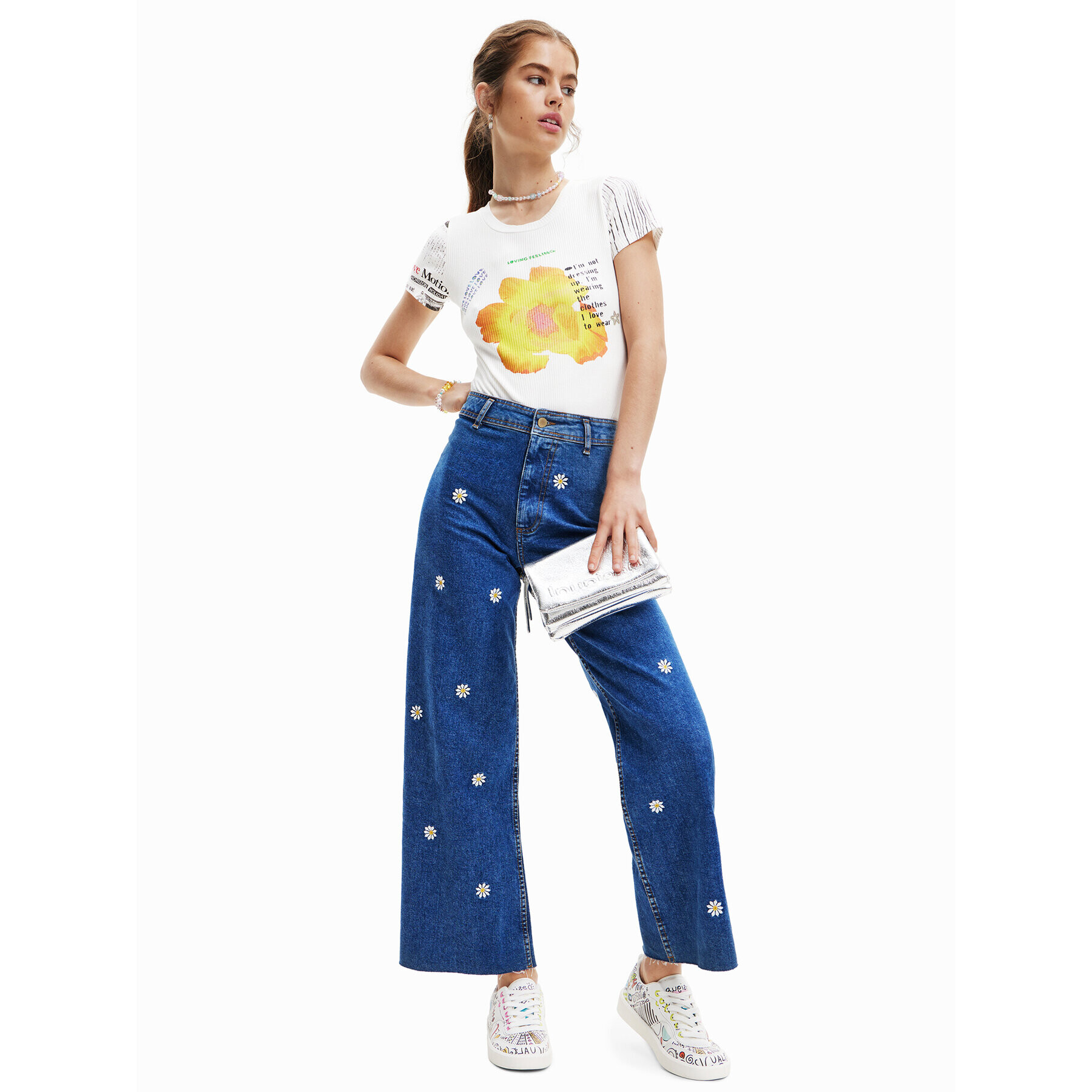 Desigual Дънки 23SWDD75 Тъмносин Relaxed Fit - Pepit.bg