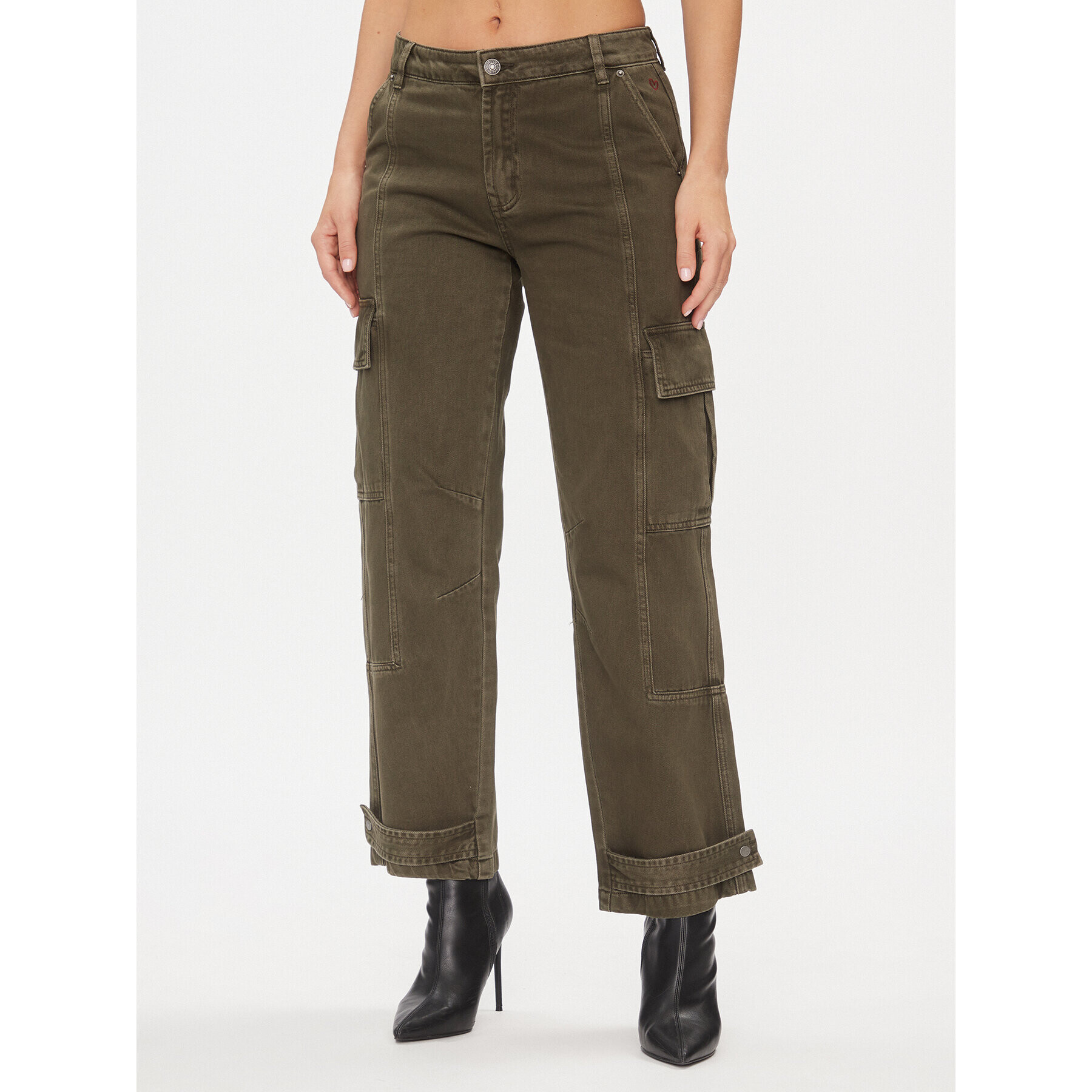Desigual Дънки 23WWDD40 Зелен Cargo Fit - Pepit.bg