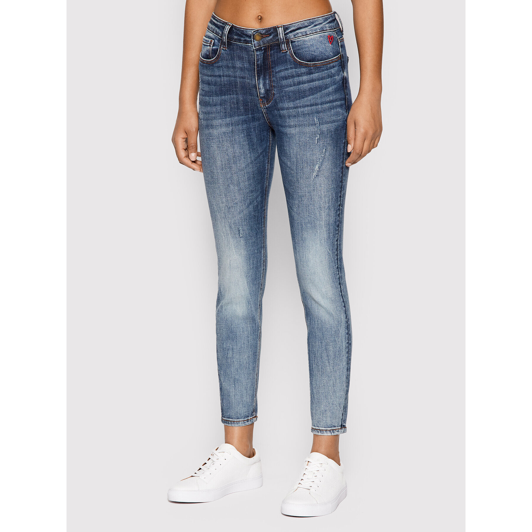 Desigual Дънки Basic Core 22SWDD04 Тъмносин Skinny Fit - Pepit.bg