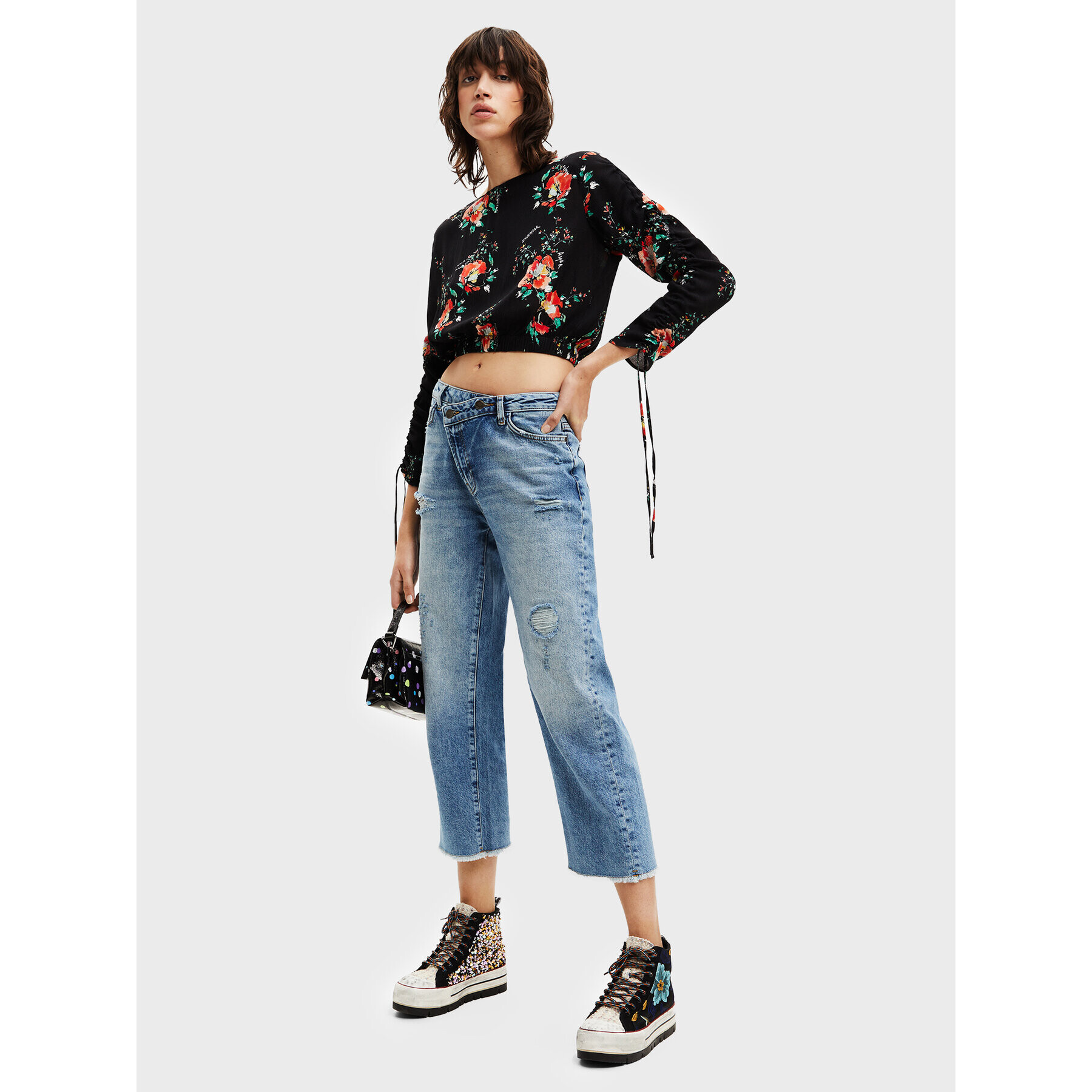 Desigual Дънки Levadura 22WWDD02 Син Boyfriend Fit - Pepit.bg