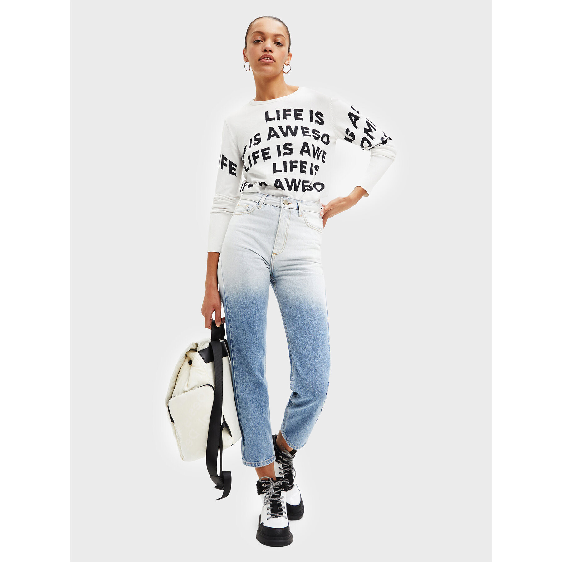 Desigual Дънки Res 22WWDD49 Син Straight Fit - Pepit.bg