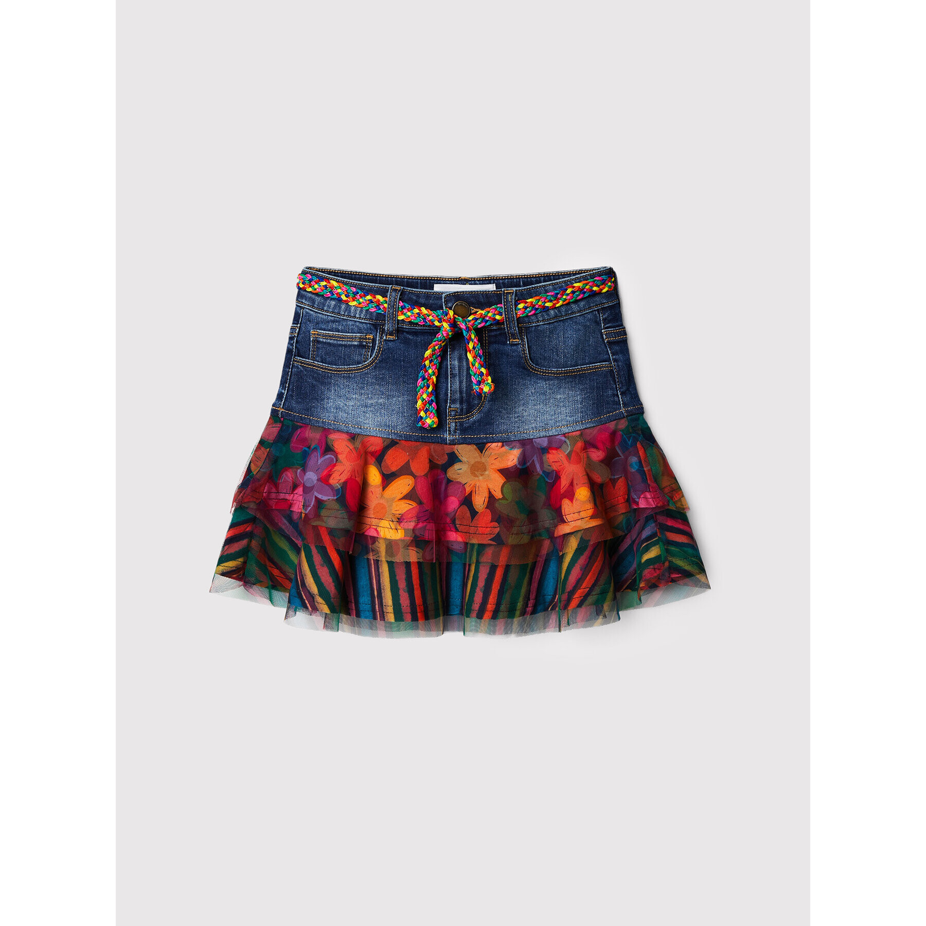 Desigual Дънкова пола Tiburon 22WGFD03 Син Regular Fit - Pepit.bg