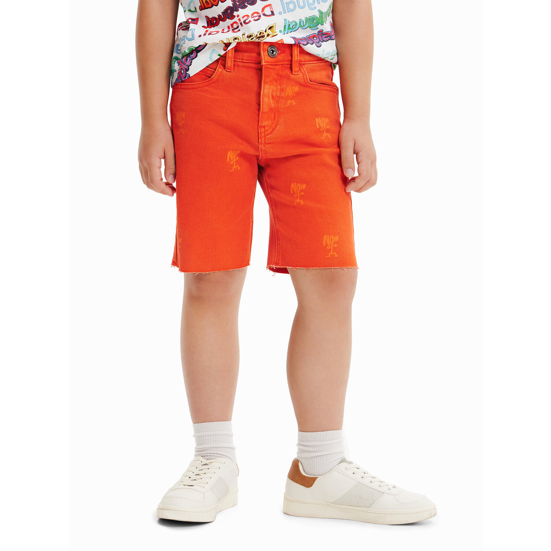 Desigual Дънкови шорти 23SBDD01 Кафяв Regular Fit - Pepit.bg