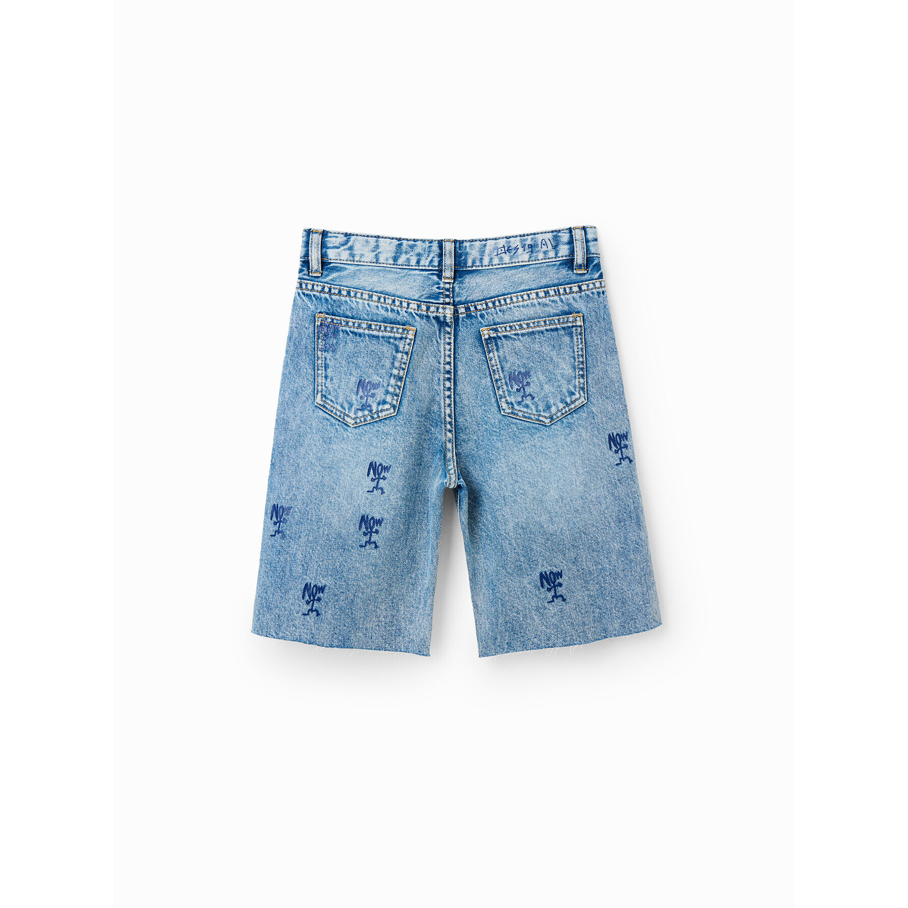 Desigual Дънкови шорти 23SBDD01 Син Regular Fit - Pepit.bg