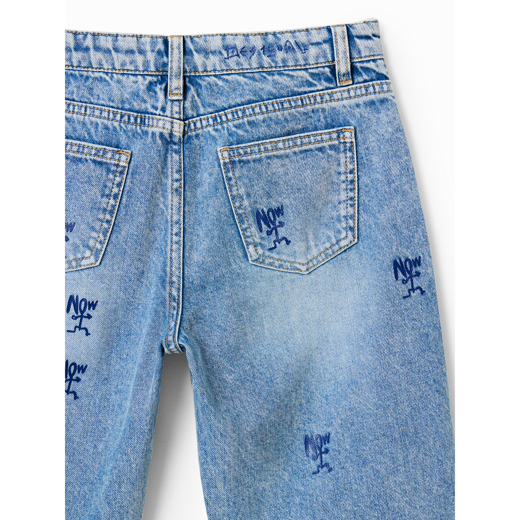 Desigual Дънкови шорти 23SBDD01 Син Regular Fit - Pepit.bg