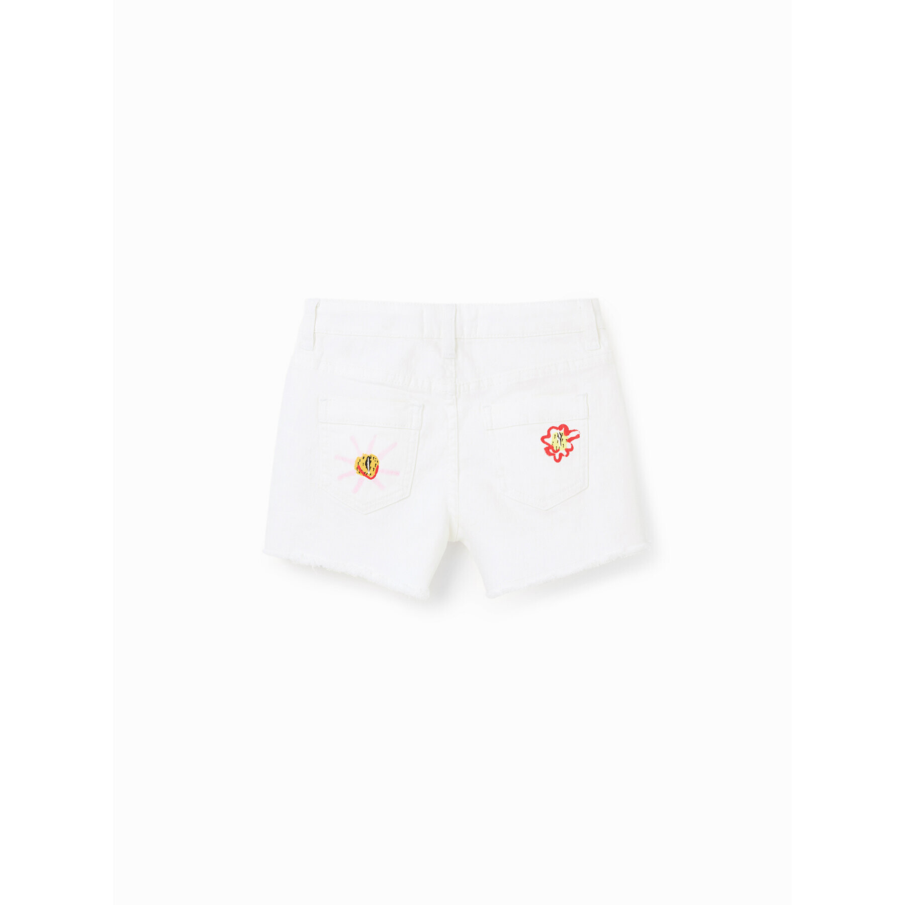 Desigual Дънкови шорти 23SGDD07 Бял Regular Fit - Pepit.bg