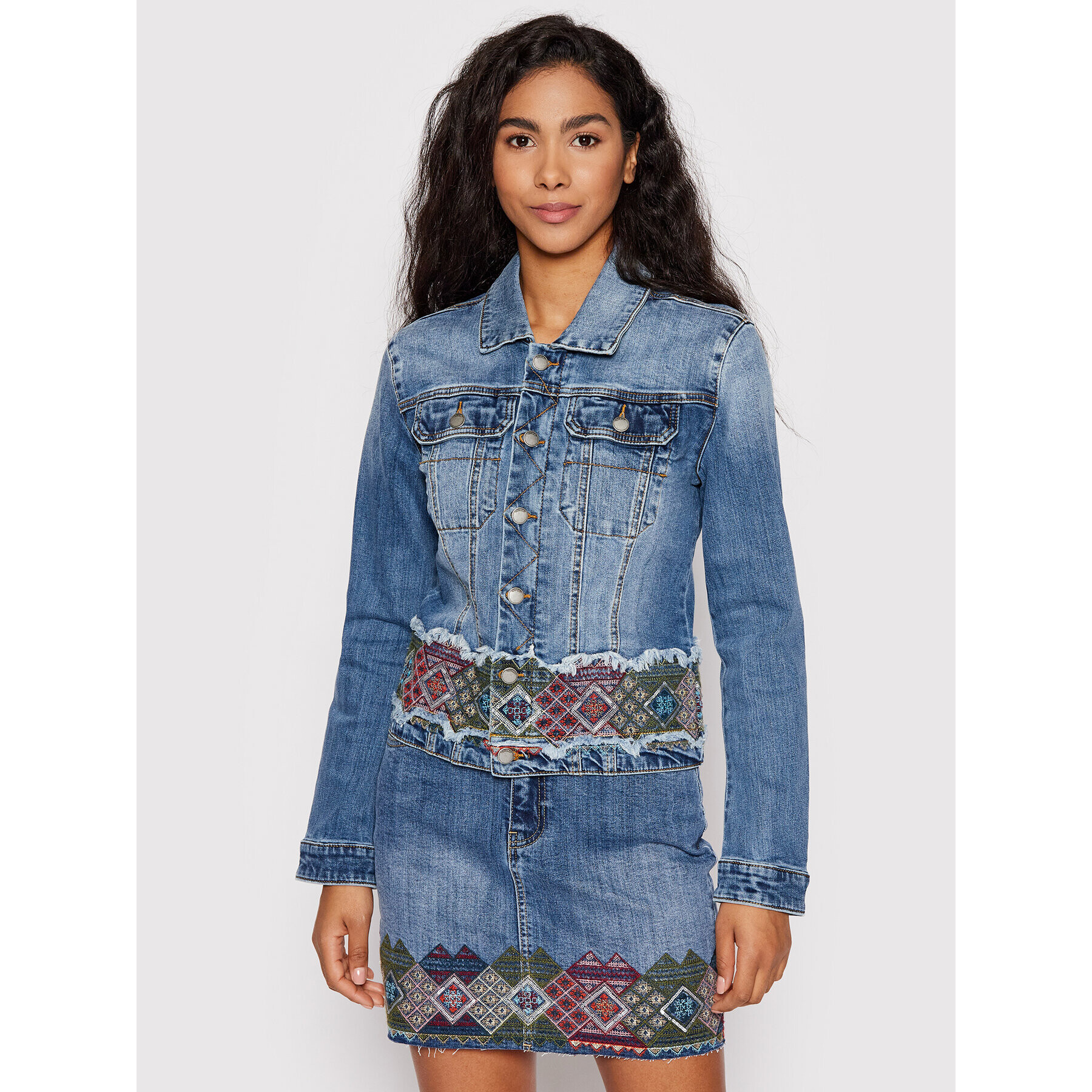 Desigual Дънково яке Bakersfield 22SWED07 Син Regular Fit - Pepit.bg