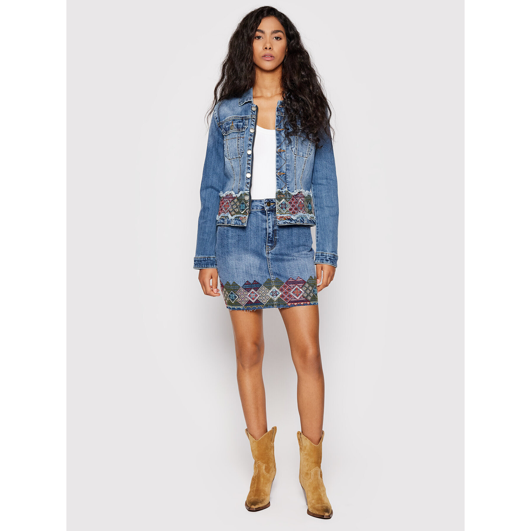Desigual Дънково яке Bakersfield 22SWED07 Син Regular Fit - Pepit.bg