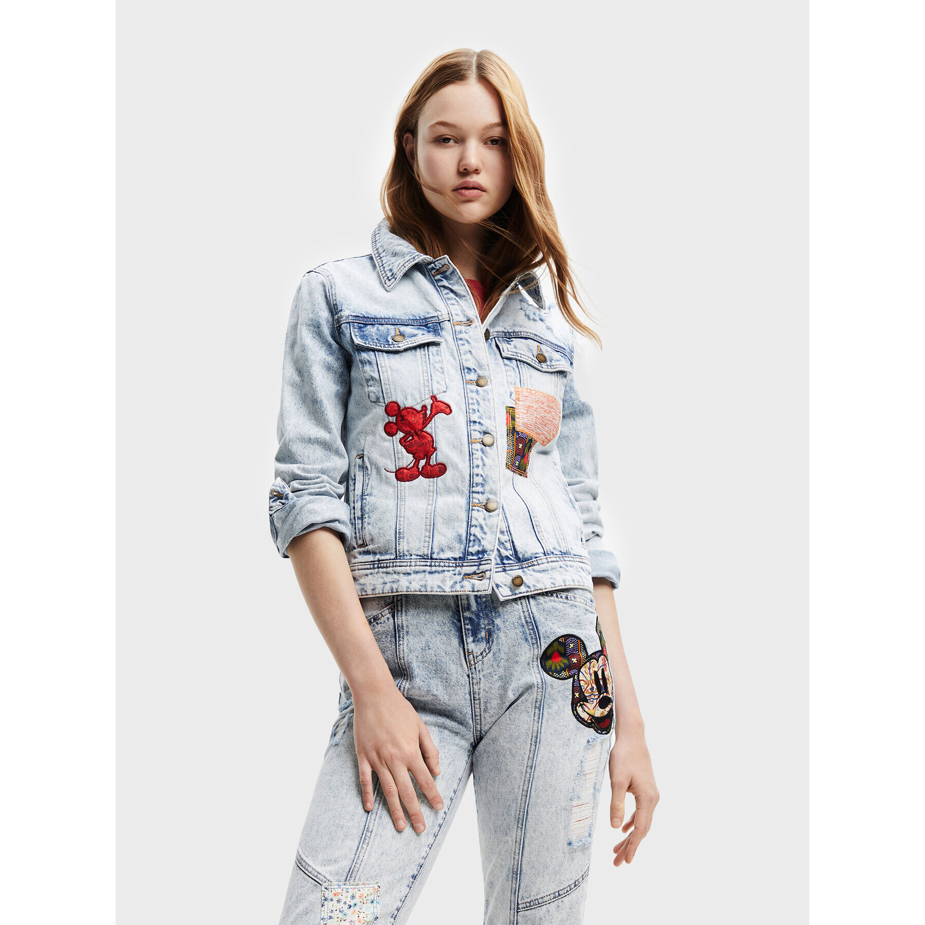 Desigual Дънково яке DISNEY 22WWED40 Син Regular Fit - Pepit.bg