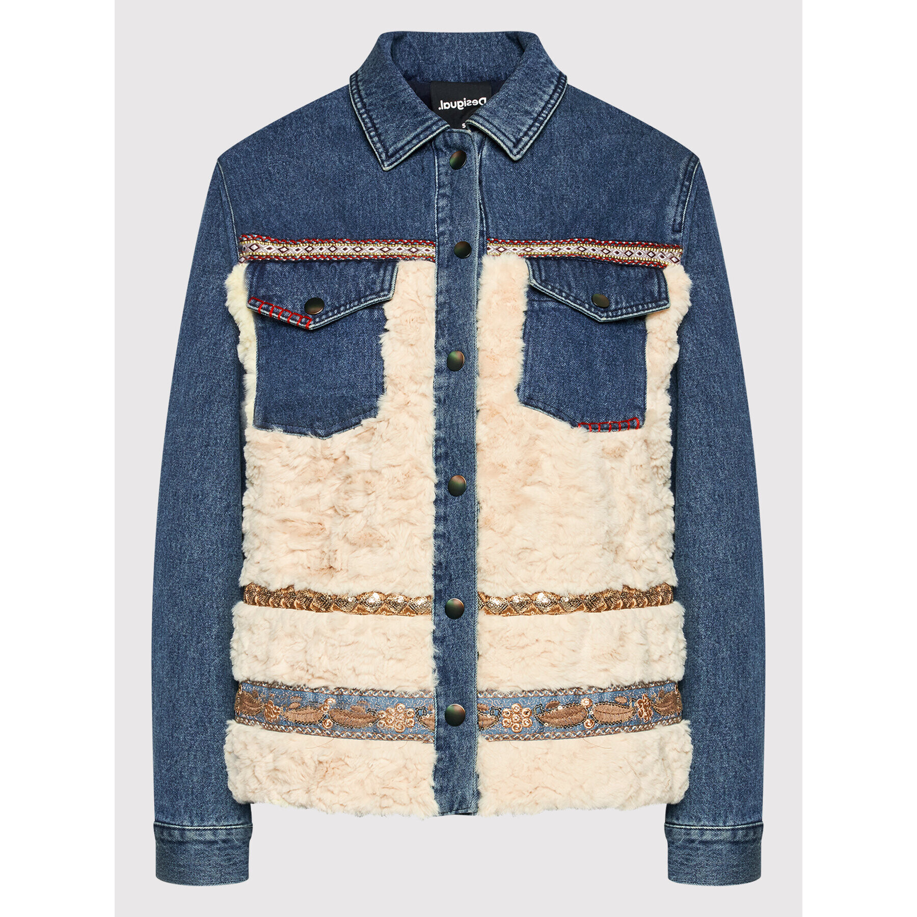 Desigual Дънково яке Inuit 21WWED01 Син Regular Fit - Pepit.bg