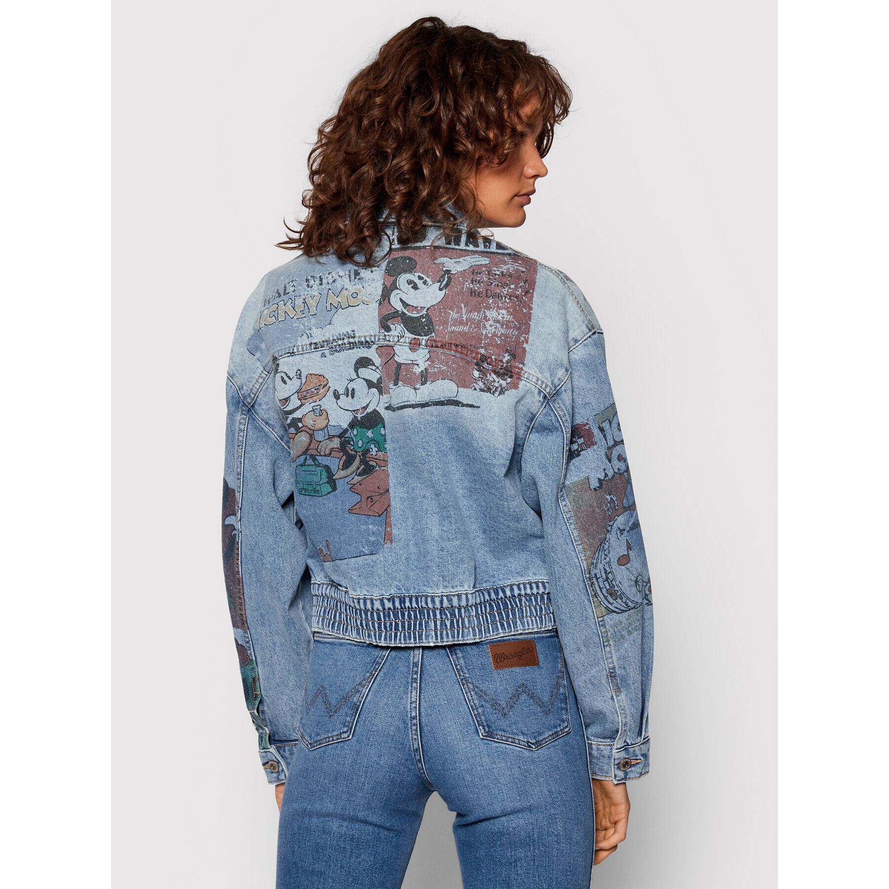 Desigual Дънково яке DISNEY India 21WWED32 Син Oversize - Pepit.bg