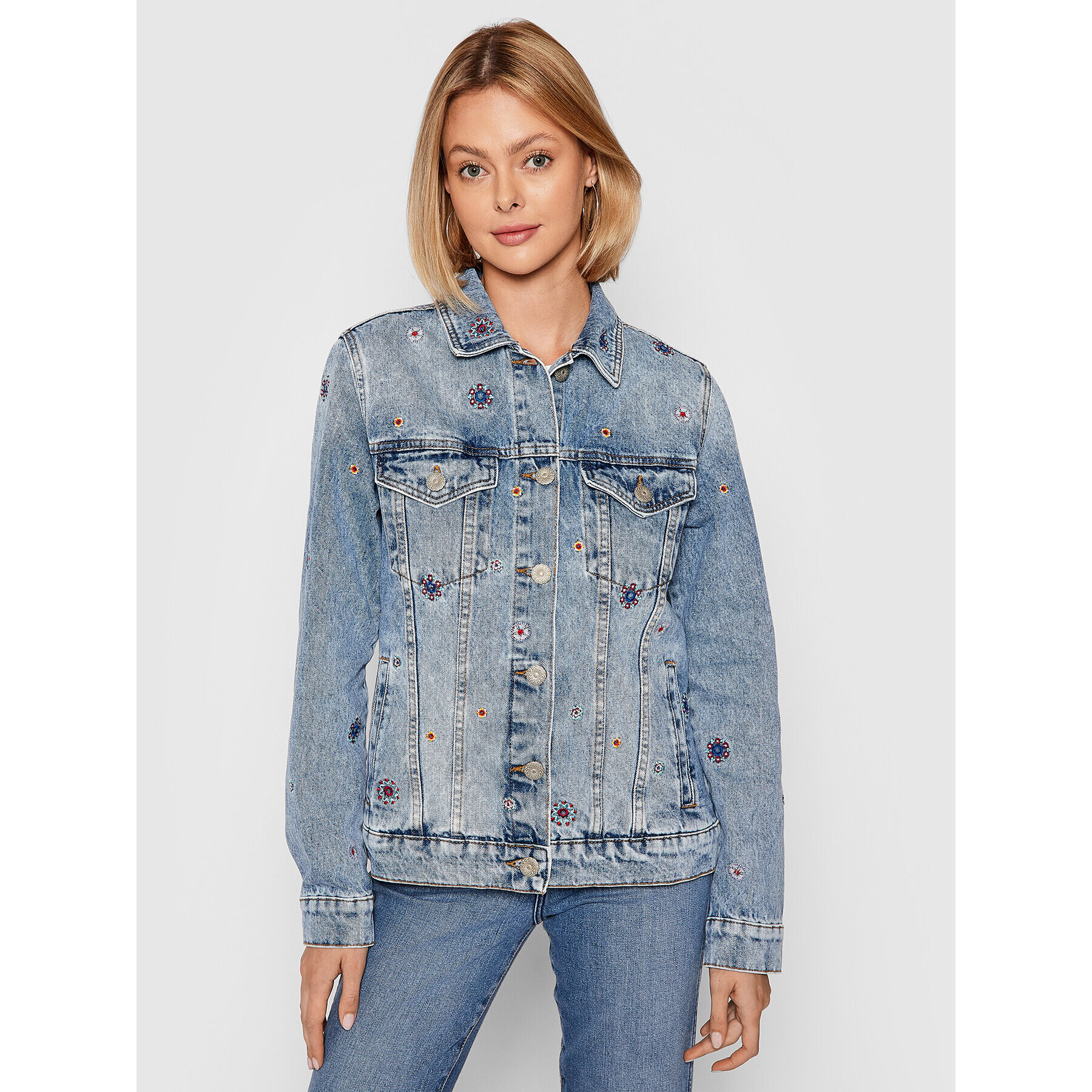 Desigual Дънково яке Julieta 21WWED22 Син Regular Fit - Pepit.bg