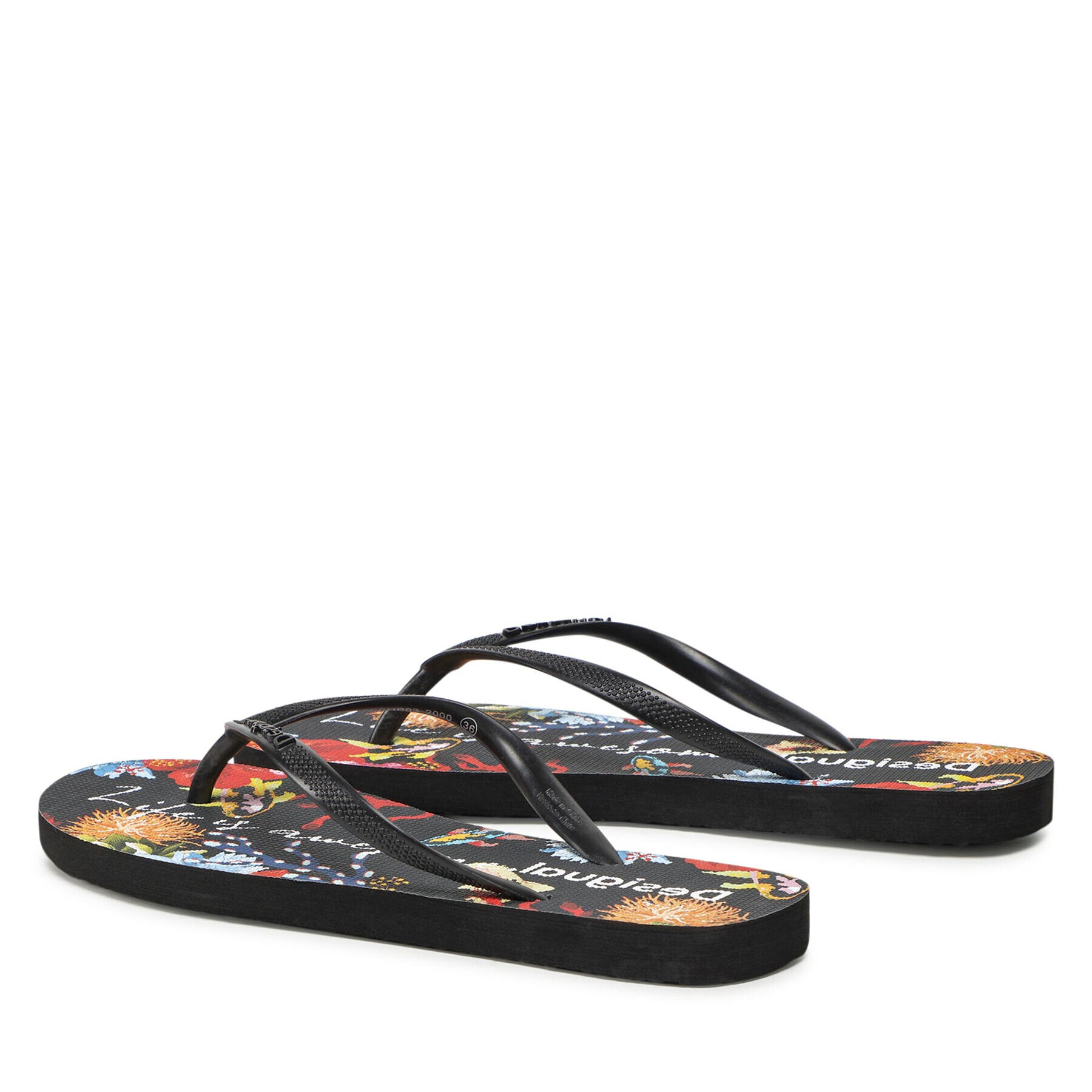 Desigual Джапанки 22SSHP03 Черен - Pepit.bg