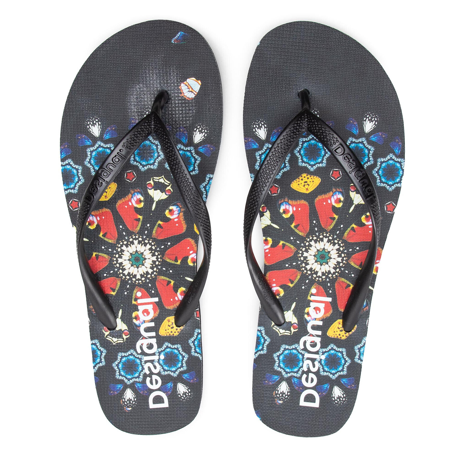 Desigual Джапанки Butterfly 21SSHP06 Черен - Pepit.bg