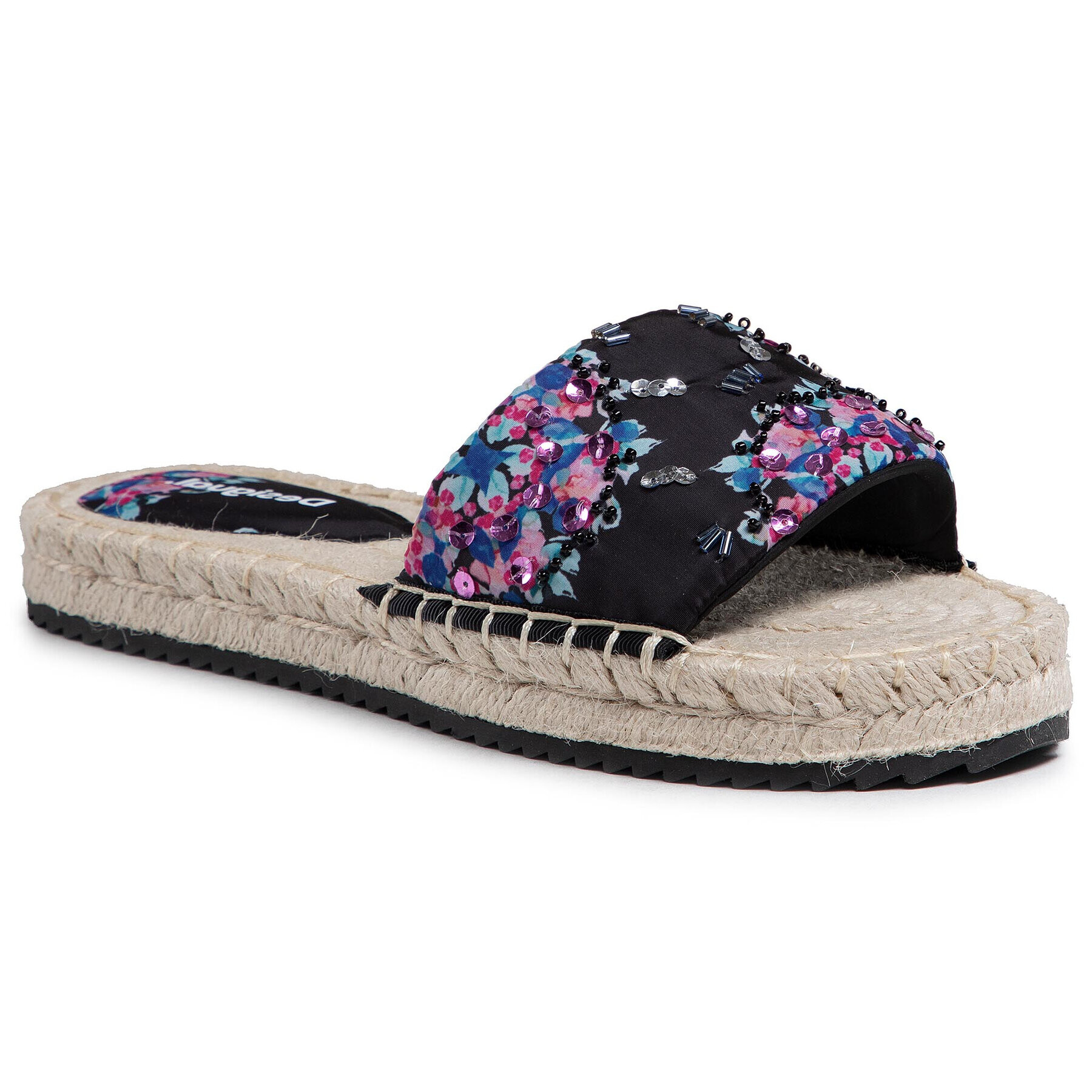 Desigual Еспадрили Inca Floral 21SSHA13 Черен - Pepit.bg