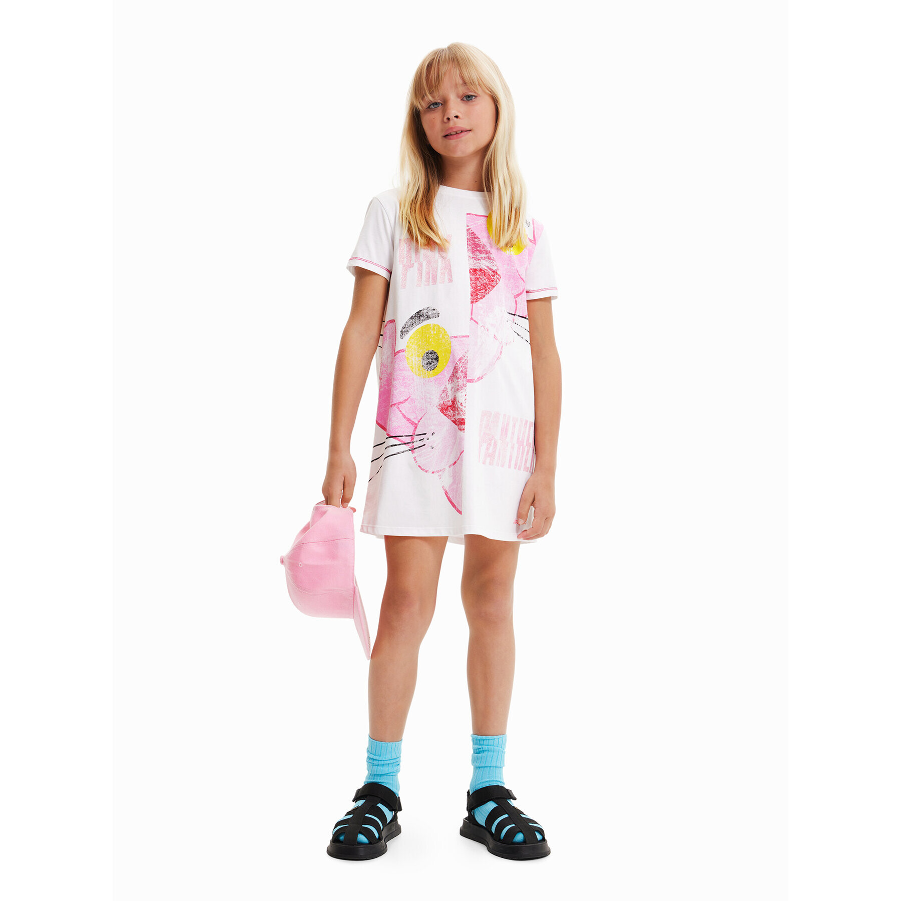 Desigual Ежедневна рокля 23SGVK06 Бял Regular Fit - Pepit.bg