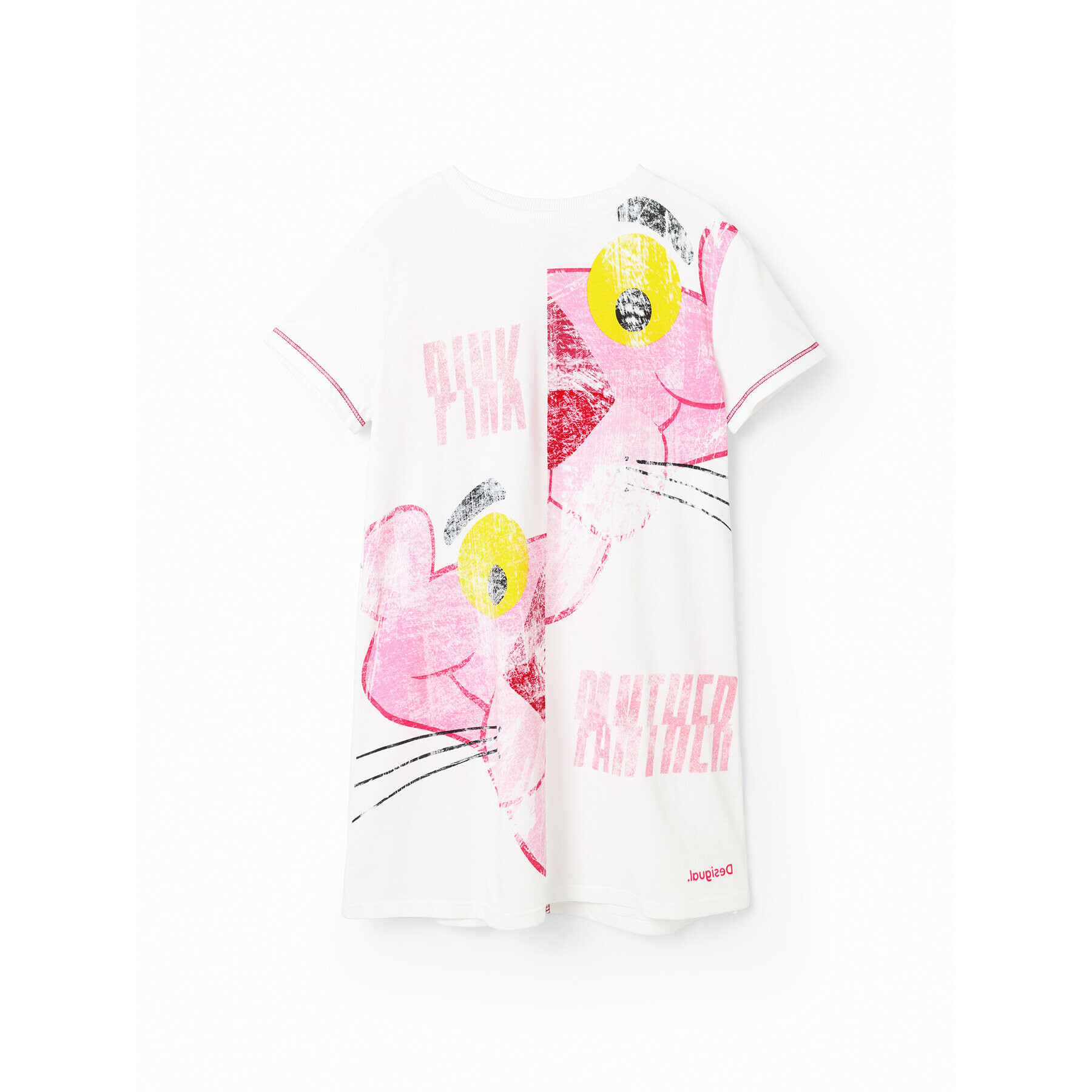 Desigual Ежедневна рокля 23SGVK06 Бял Regular Fit - Pepit.bg