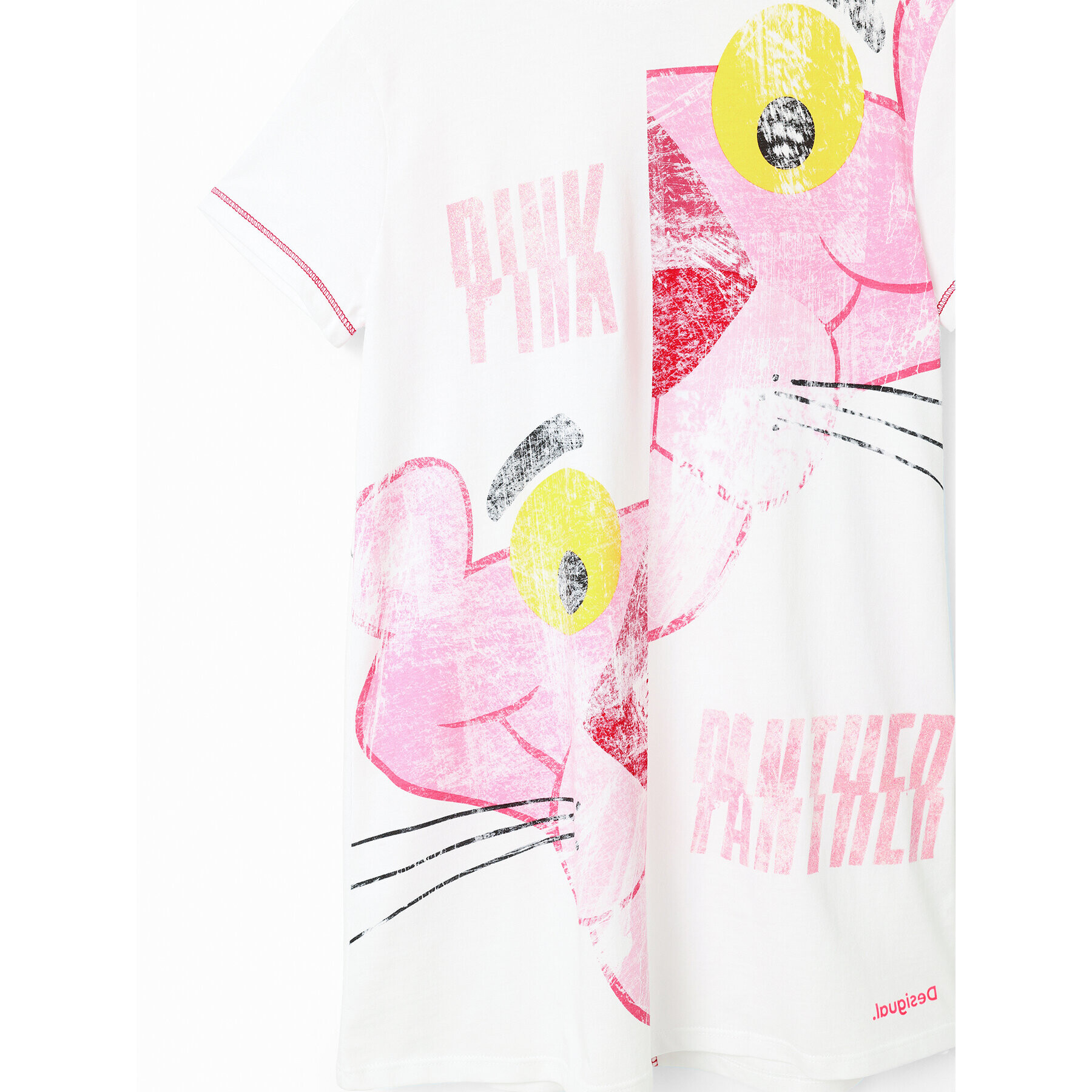 Desigual Ежедневна рокля 23SGVK06 Бял Regular Fit - Pepit.bg
