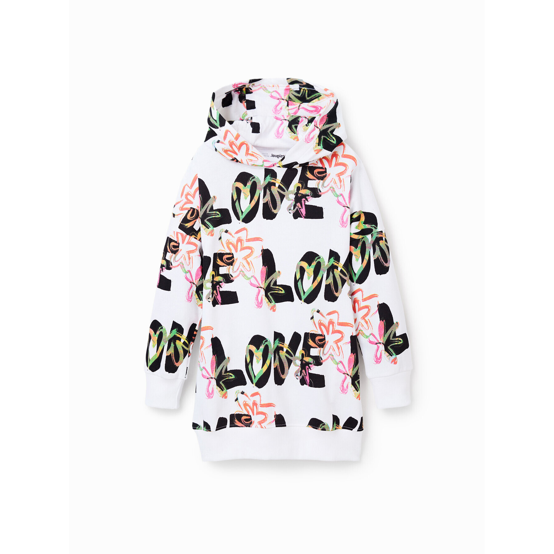 Desigual Ежедневна рокля 23SGVK10 Бял Regular Fit - Pepit.bg