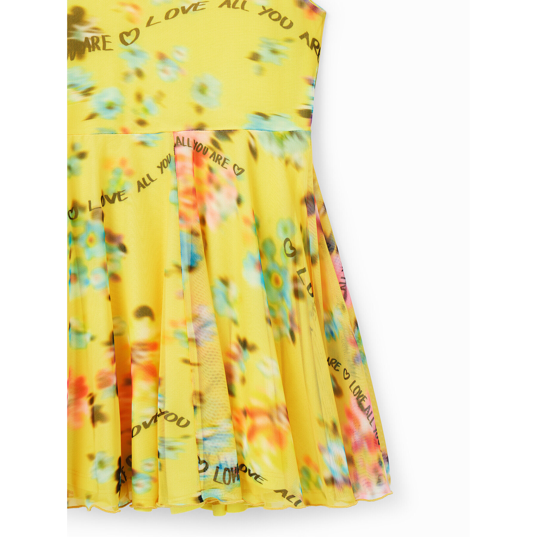 Desigual Ежедневна рокля 23SGVK21 Жълт Regular Fit - Pepit.bg