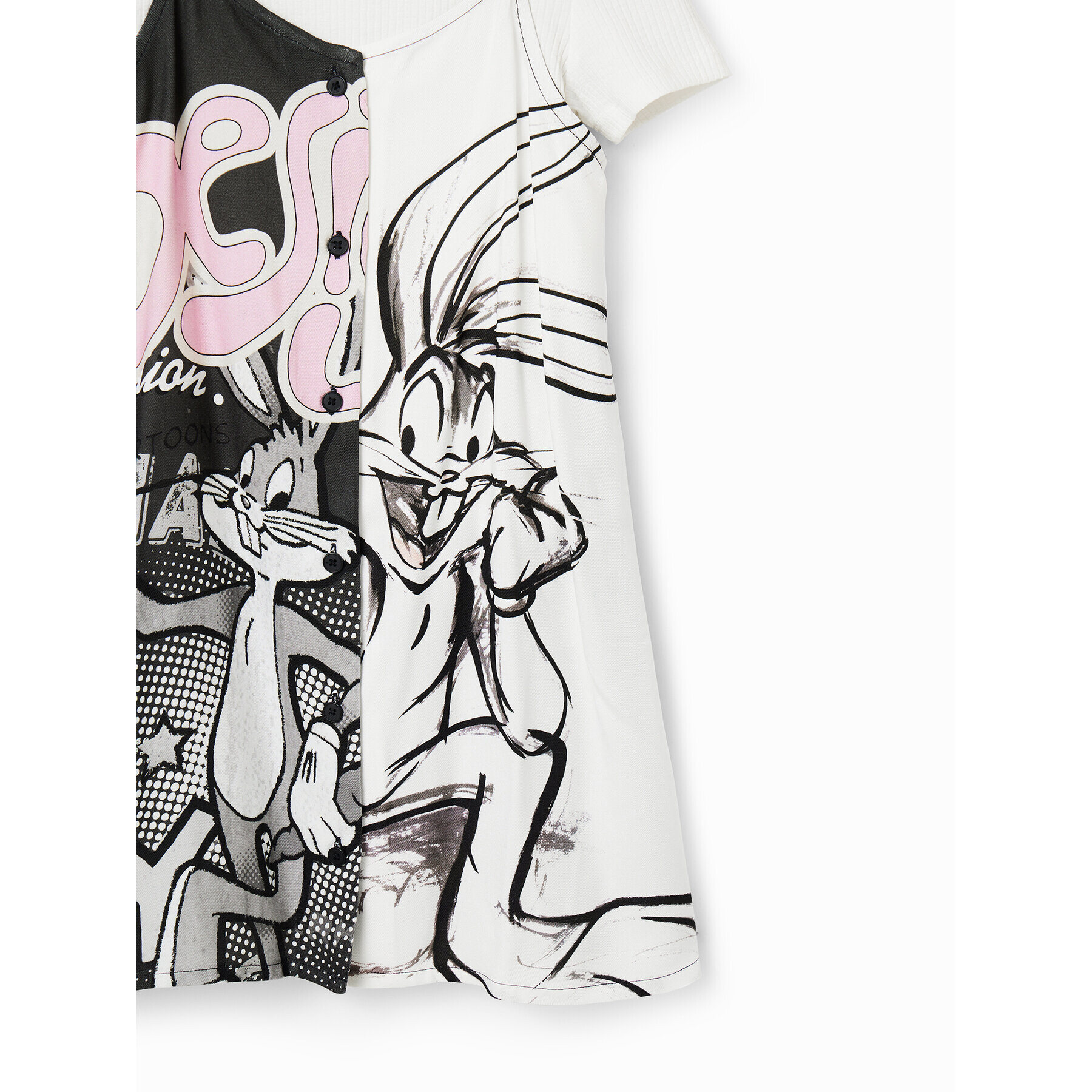 Desigual Ежедневна рокля 23SGVW03 Бял Regular Fit - Pepit.bg