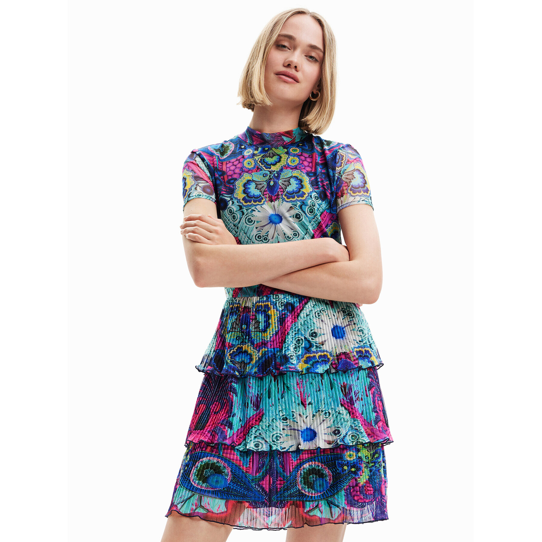 Desigual Ежедневна рокля 23SWVK33 Цветен Regular Fit - Pepit.bg