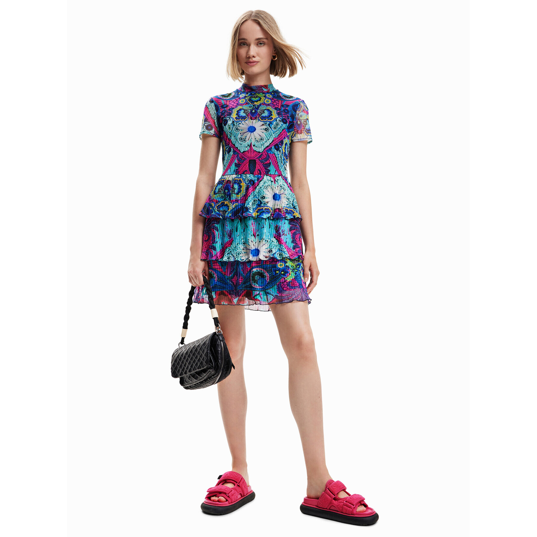 Desigual Ежедневна рокля 23SWVK33 Цветен Regular Fit - Pepit.bg