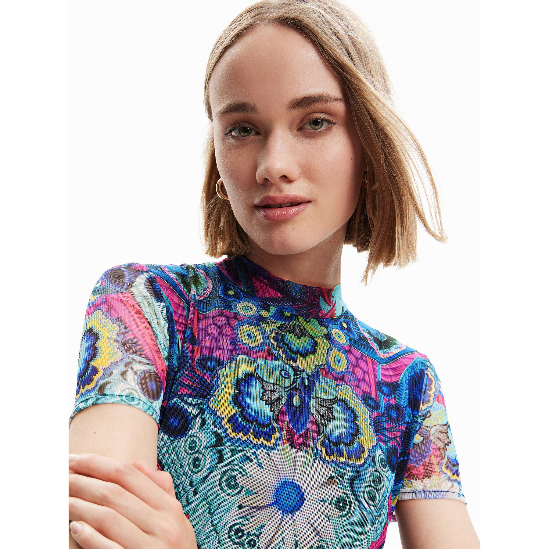 Desigual Ежедневна рокля 23SWVK33 Цветен Regular Fit - Pepit.bg