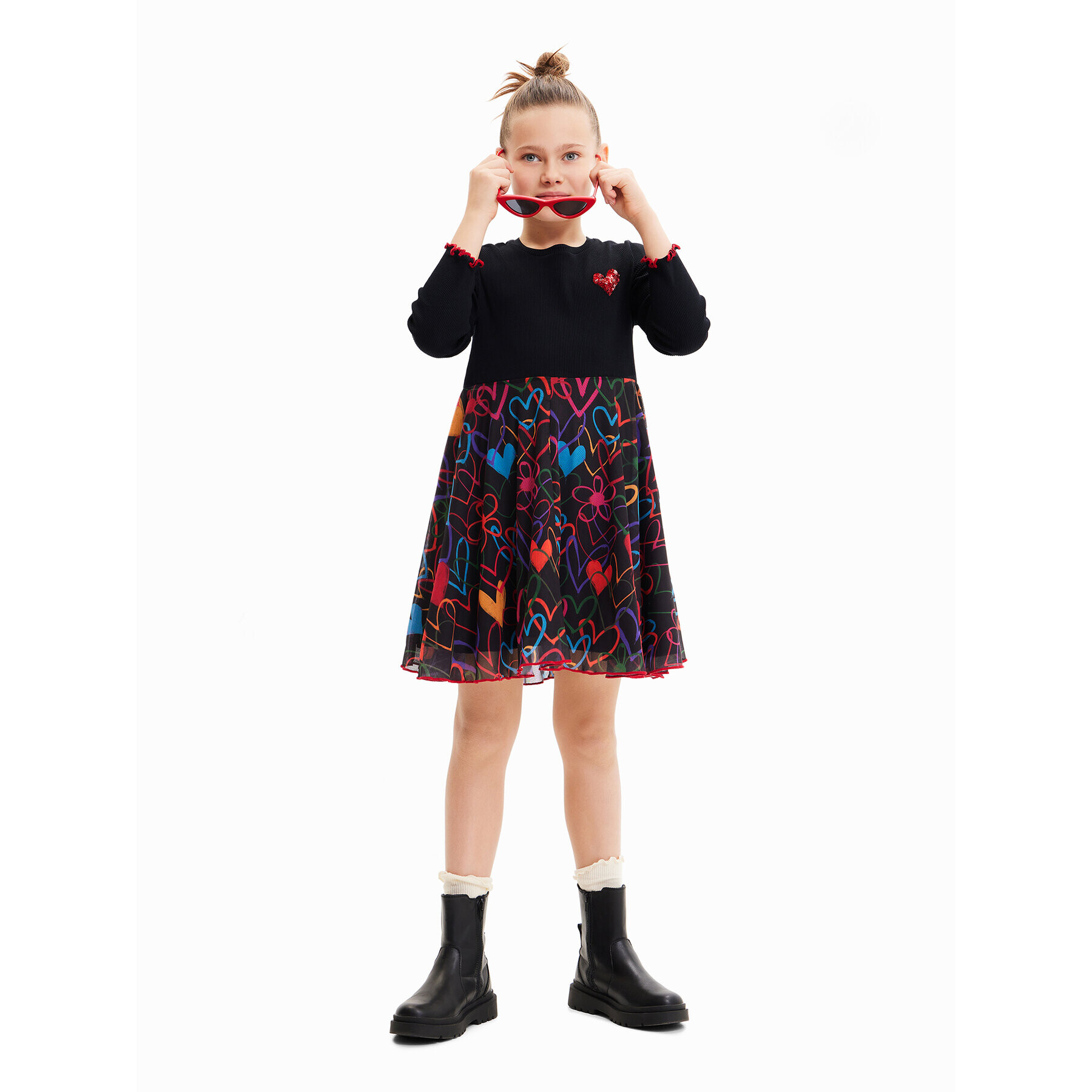 Desigual Ежедневна рокля 23WGVK02 Черен Regular Fit - Pepit.bg