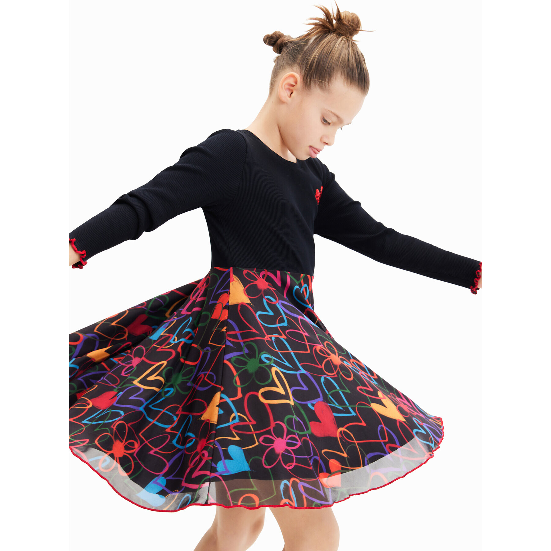 Desigual Ежедневна рокля 23WGVK02 Черен Regular Fit - Pepit.bg