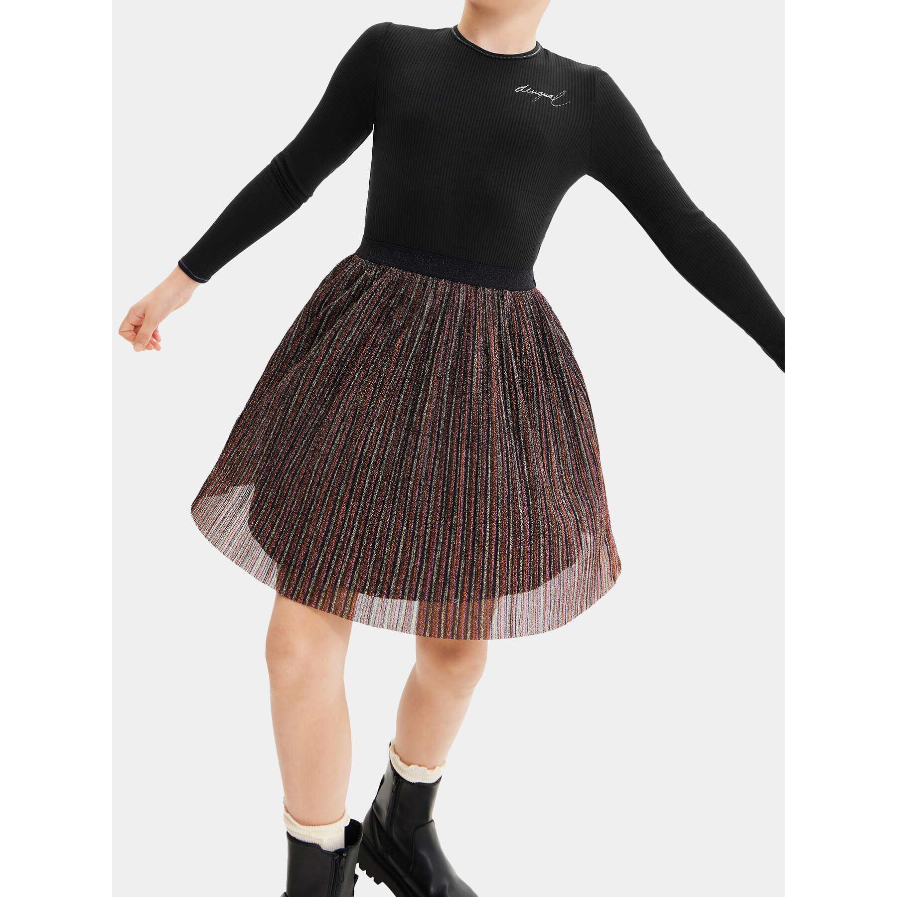 Desigual Ежедневна рокля 23WGVK14 Черен Regular Fit - Pepit.bg