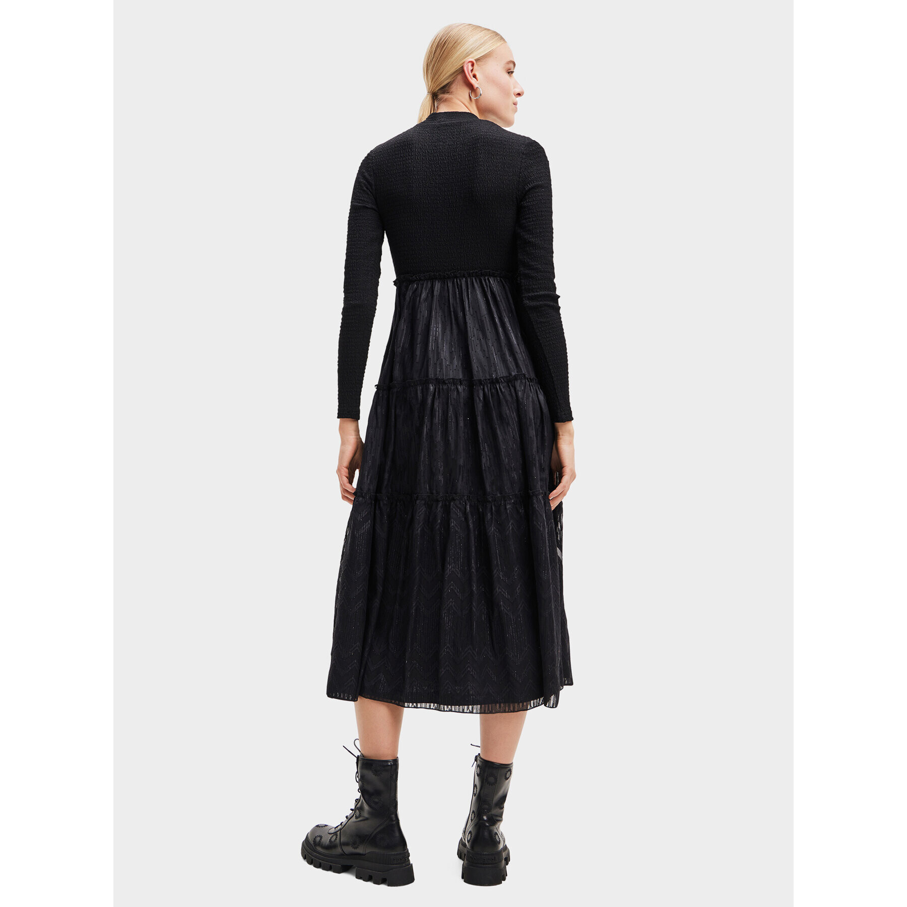Desigual Ежедневна рокля 23WWVWAD Черен Regular Fit - Pepit.bg
