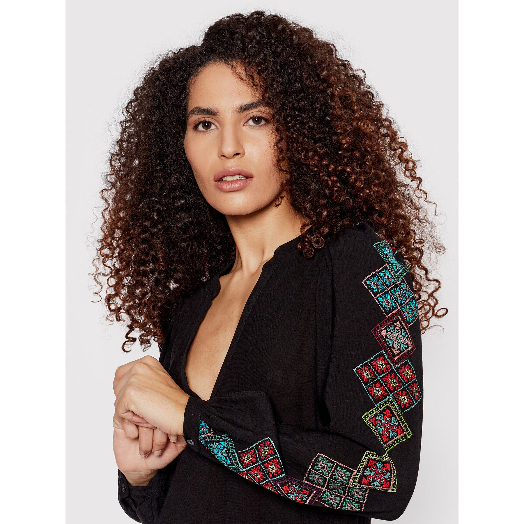 Desigual Ежедневна рокля Calendula 22SWVW72 Черен Regular Fit - Pepit.bg