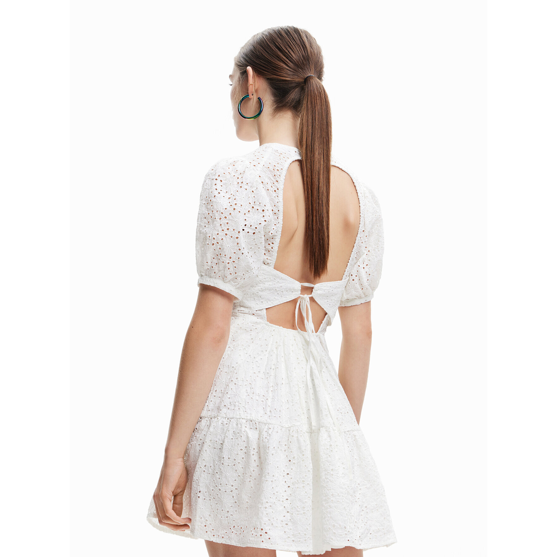 Desigual Ежедневна рокля Limon 23SWVW85 Бял Regular Fit - Pepit.bg