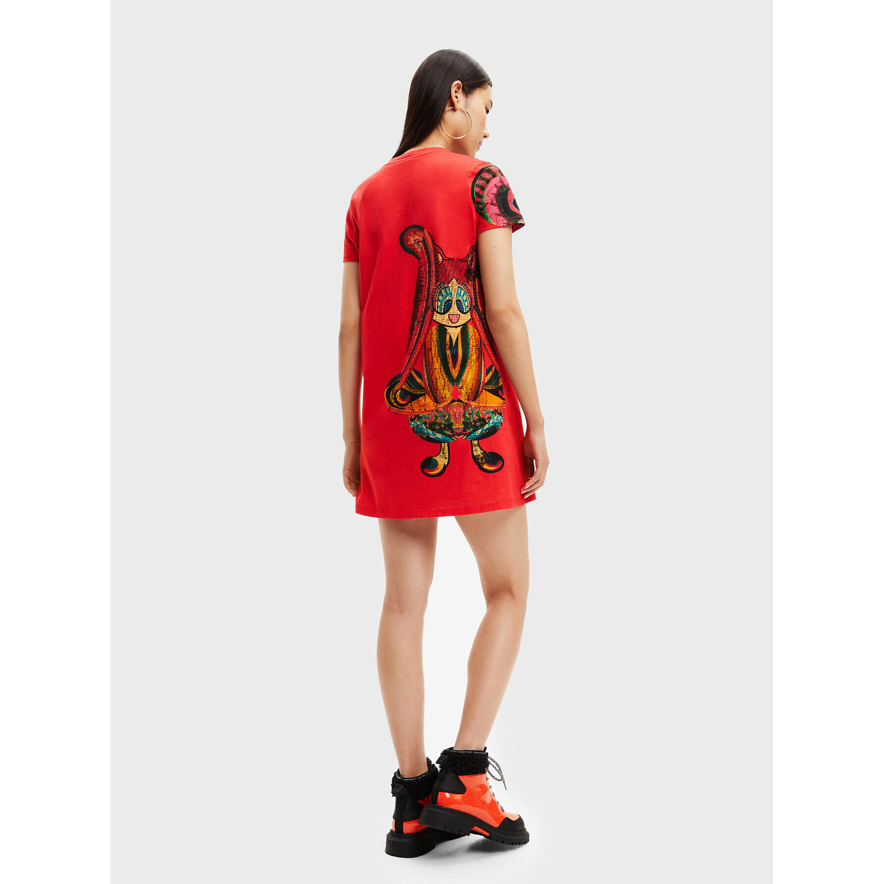 Desigual Ежедневна рокля MONSIEUR CHRISTIAN LACROIX Miya 22WWVK48 Червен Regular Fit - Pepit.bg