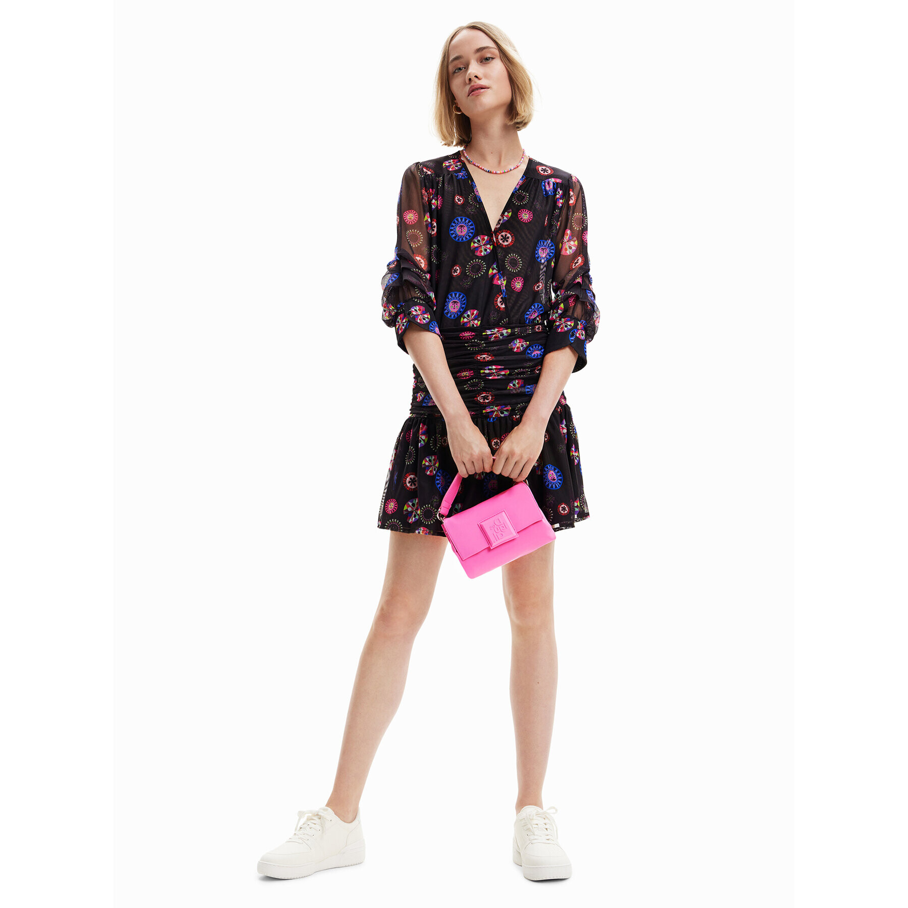 Desigual Ежедневна рокля Mooni-Lacroix 23SWVK82 Черен Regular Fit - Pepit.bg