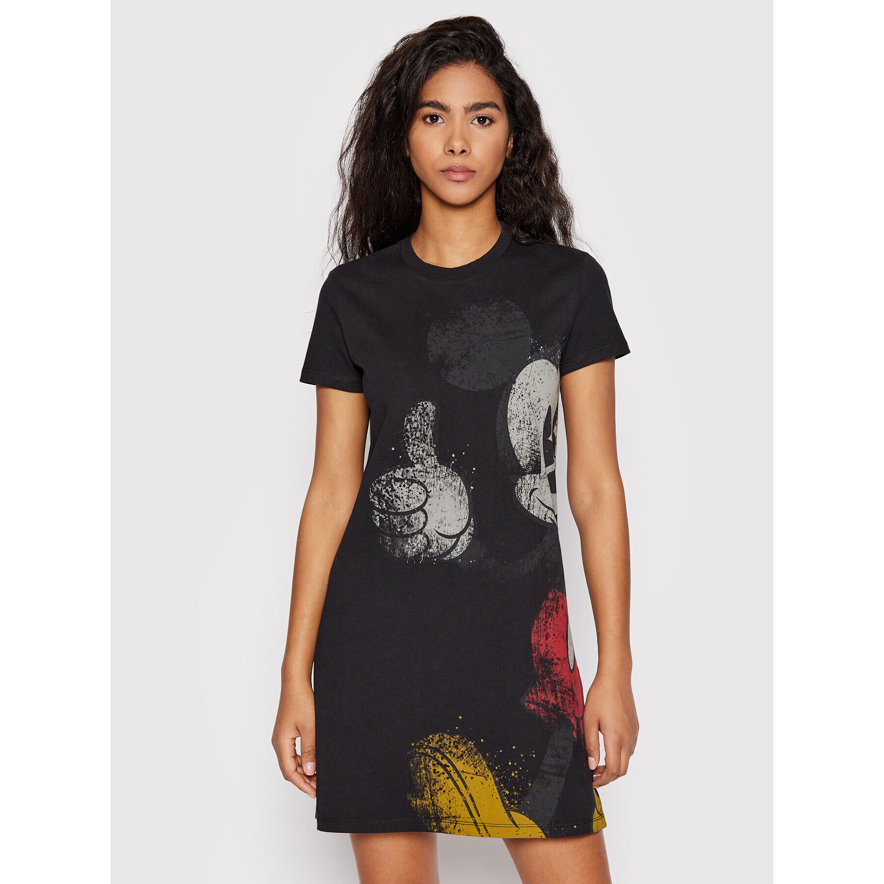 Desigual Ежедневна рокля DISNEY My Mickey 22SWVK41 Черен Regular Fit - Pepit.bg