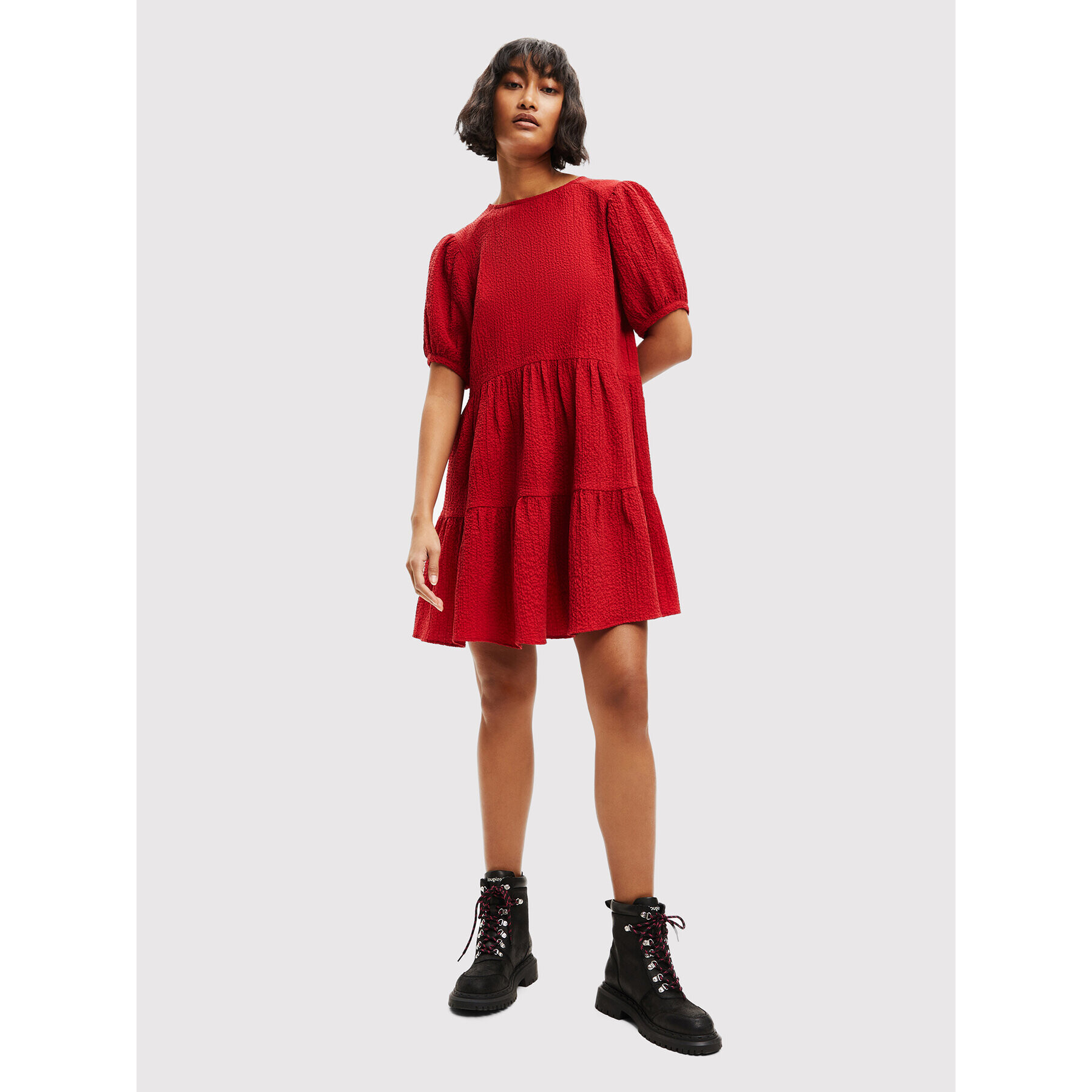 Desigual Ежедневна рокля Luna 22WWVW73 Червен Regular Fit - Pepit.bg