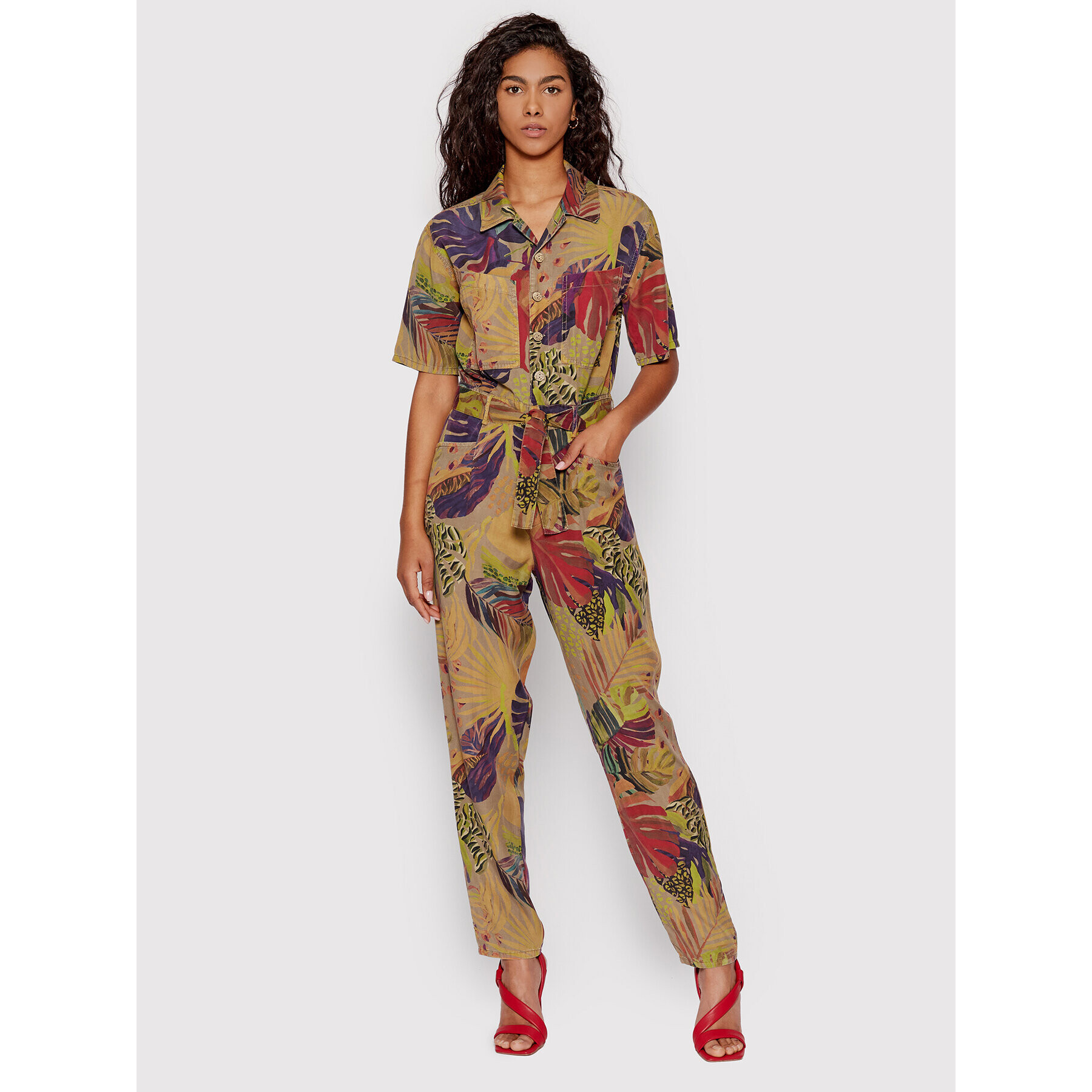 Desigual Гащеризон Lara 22SWPW18 Кафяв Regular Fit - Pepit.bg