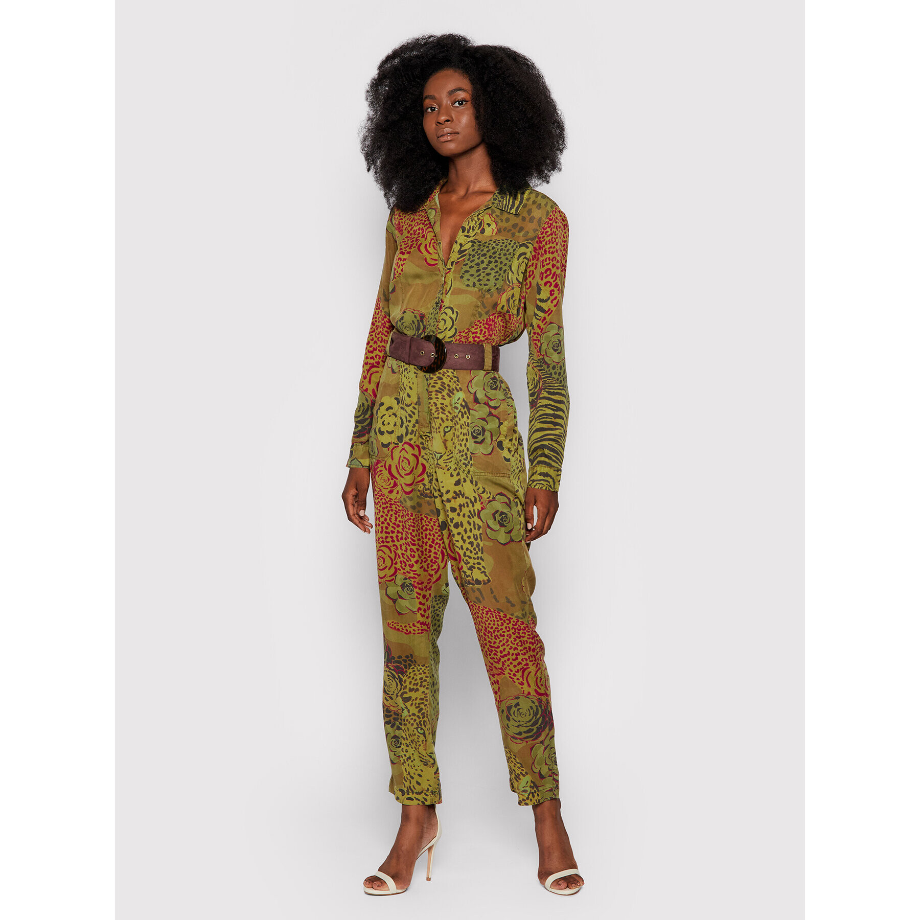 Desigual Гащеризон Camotiger 21WWPN09 Зелен Regular Fit - Pepit.bg