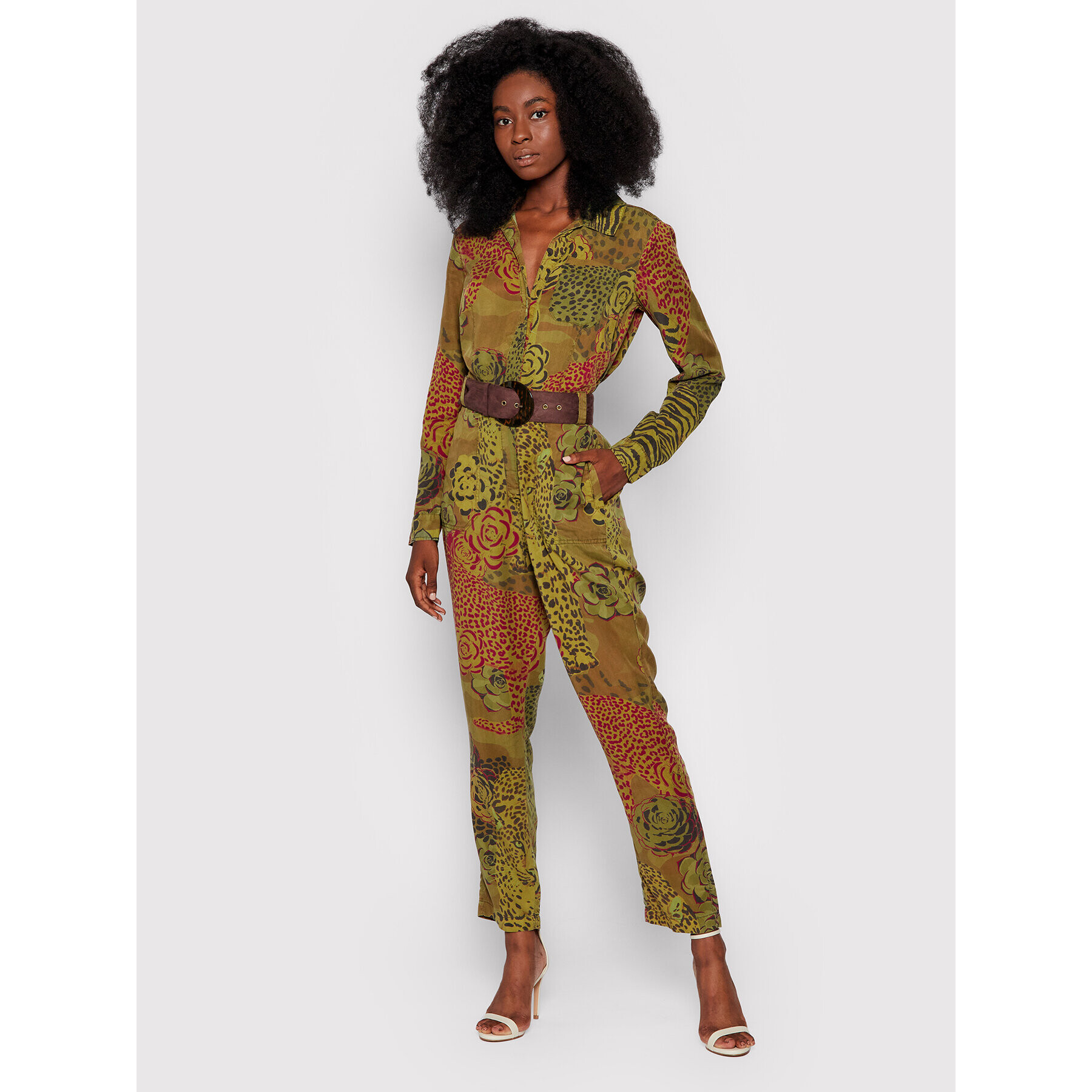 Desigual Гащеризон Camotiger 21WWPN09 Зелен Regular Fit - Pepit.bg